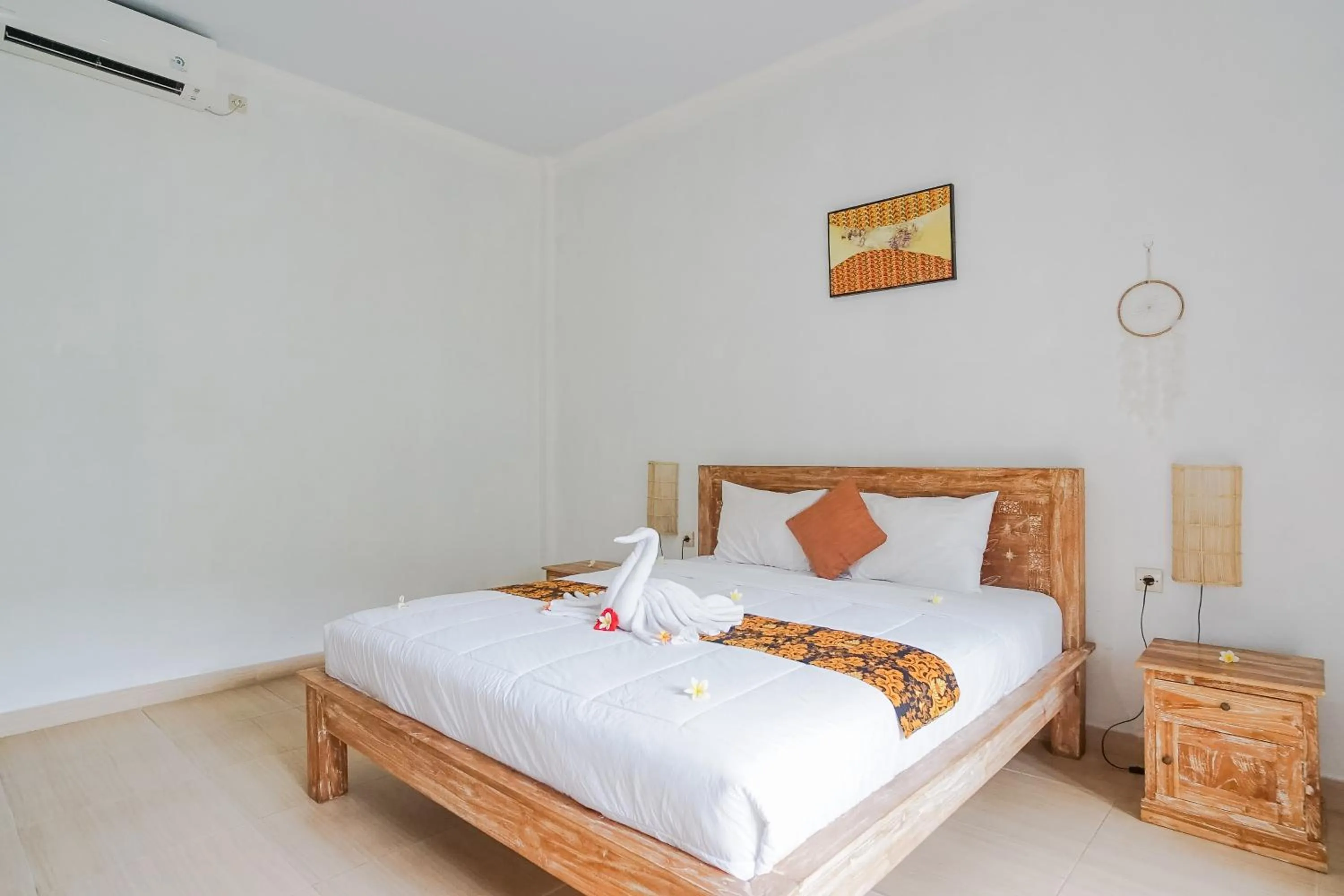 Bed in Karan Homestay Canggu