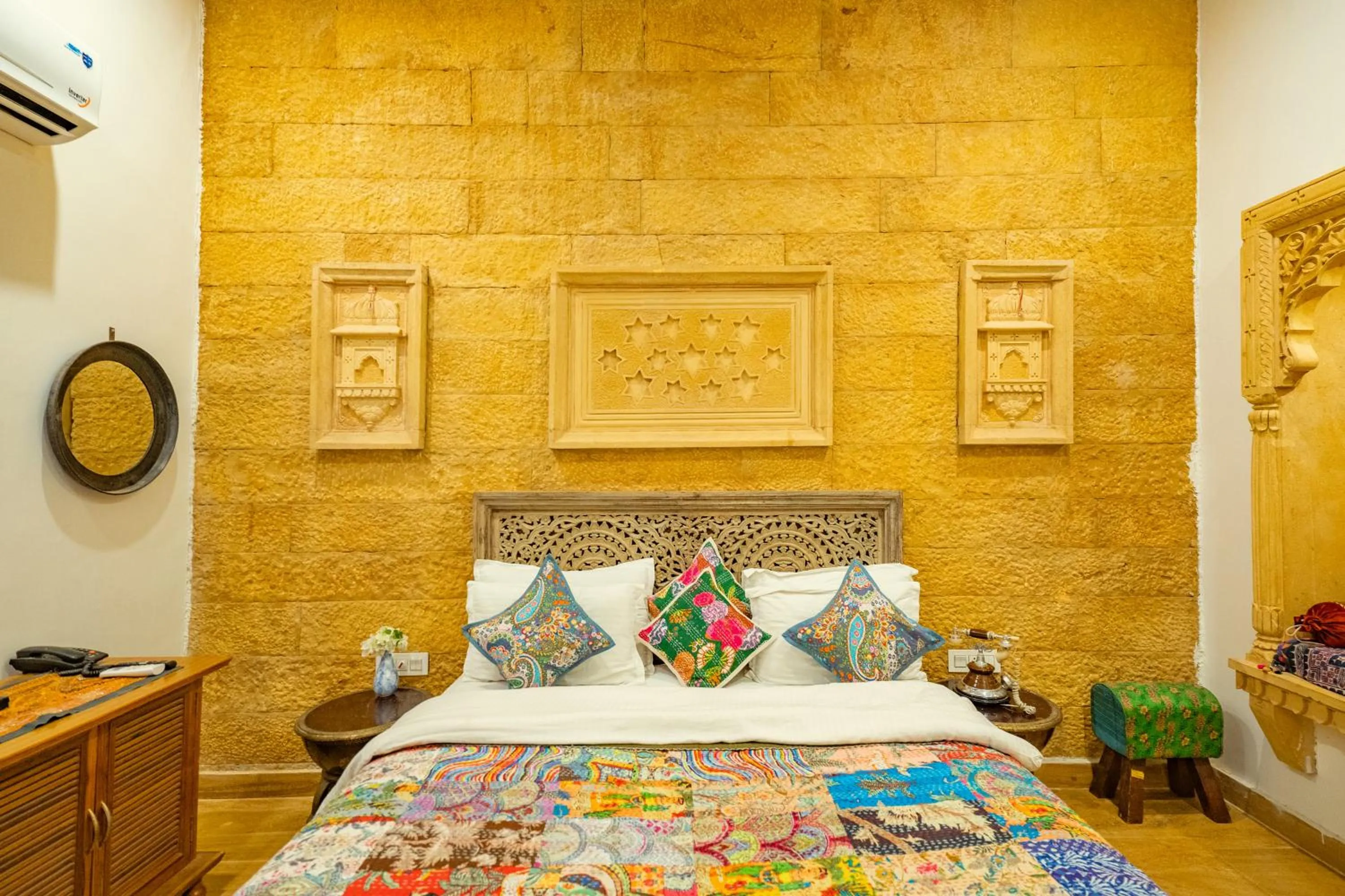 Bed in Garh Meera - A Sensational Boutique Hotel