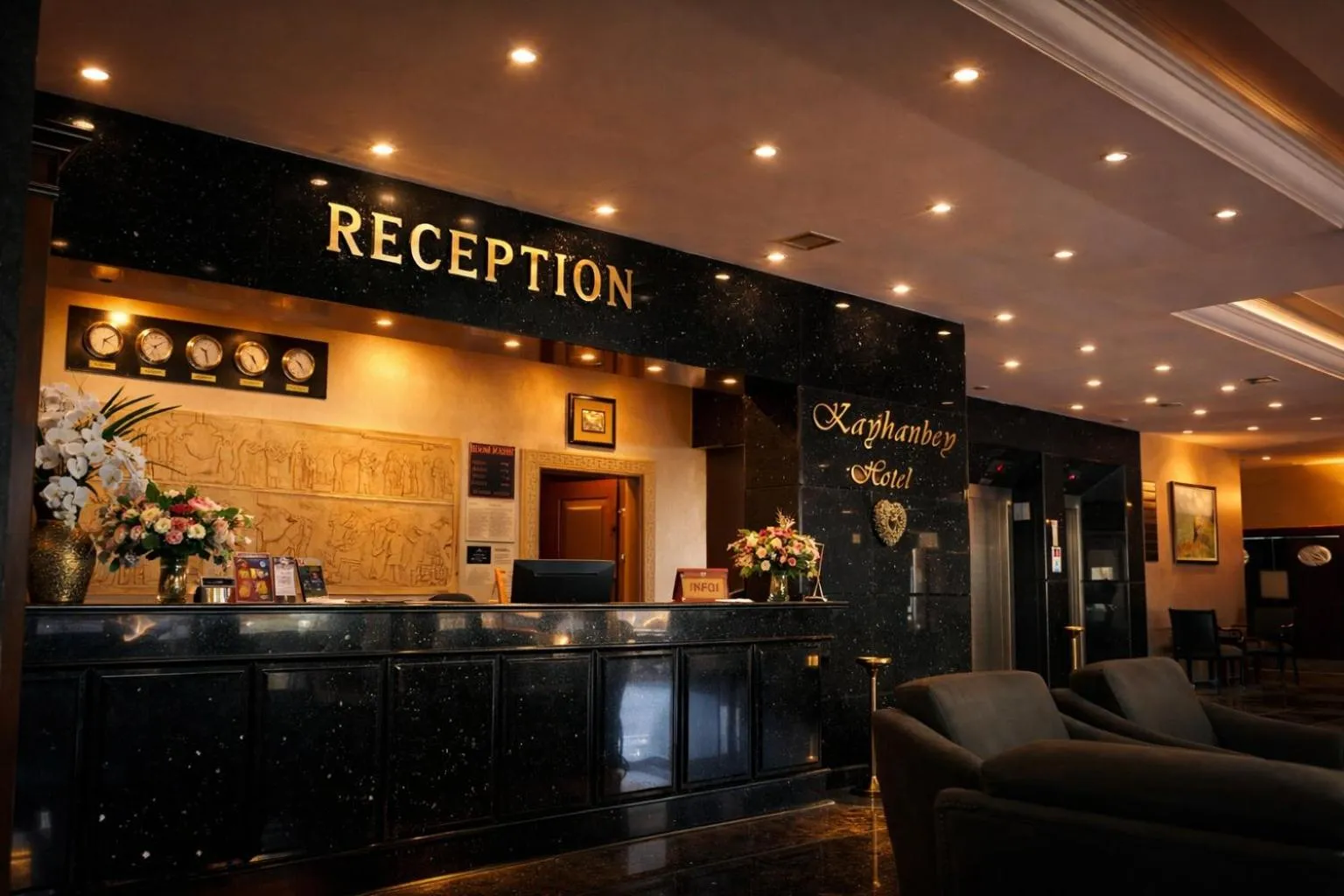 Lobby or reception in Kayhanbey Hotel