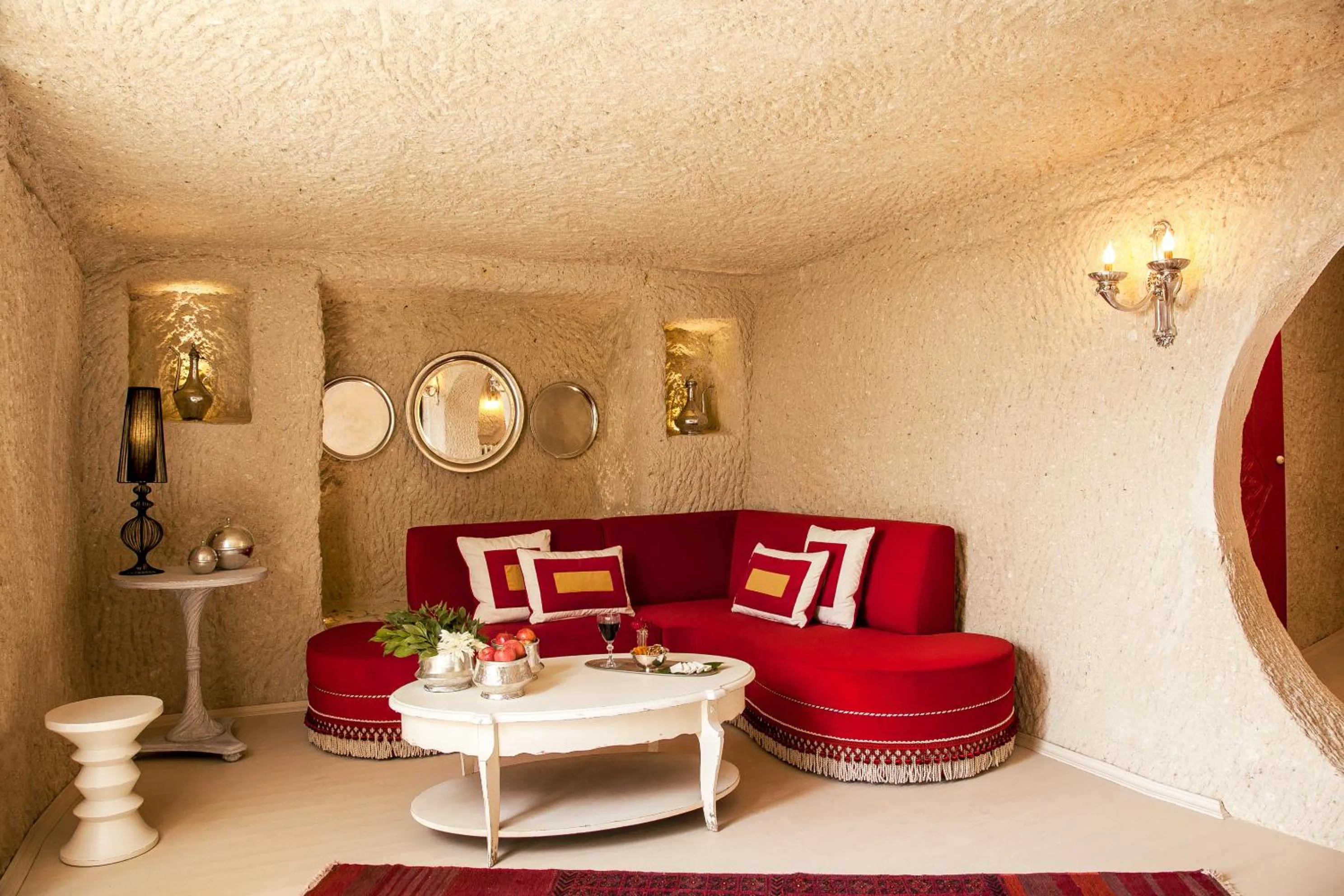 Living room in Hezen Cave Hotel