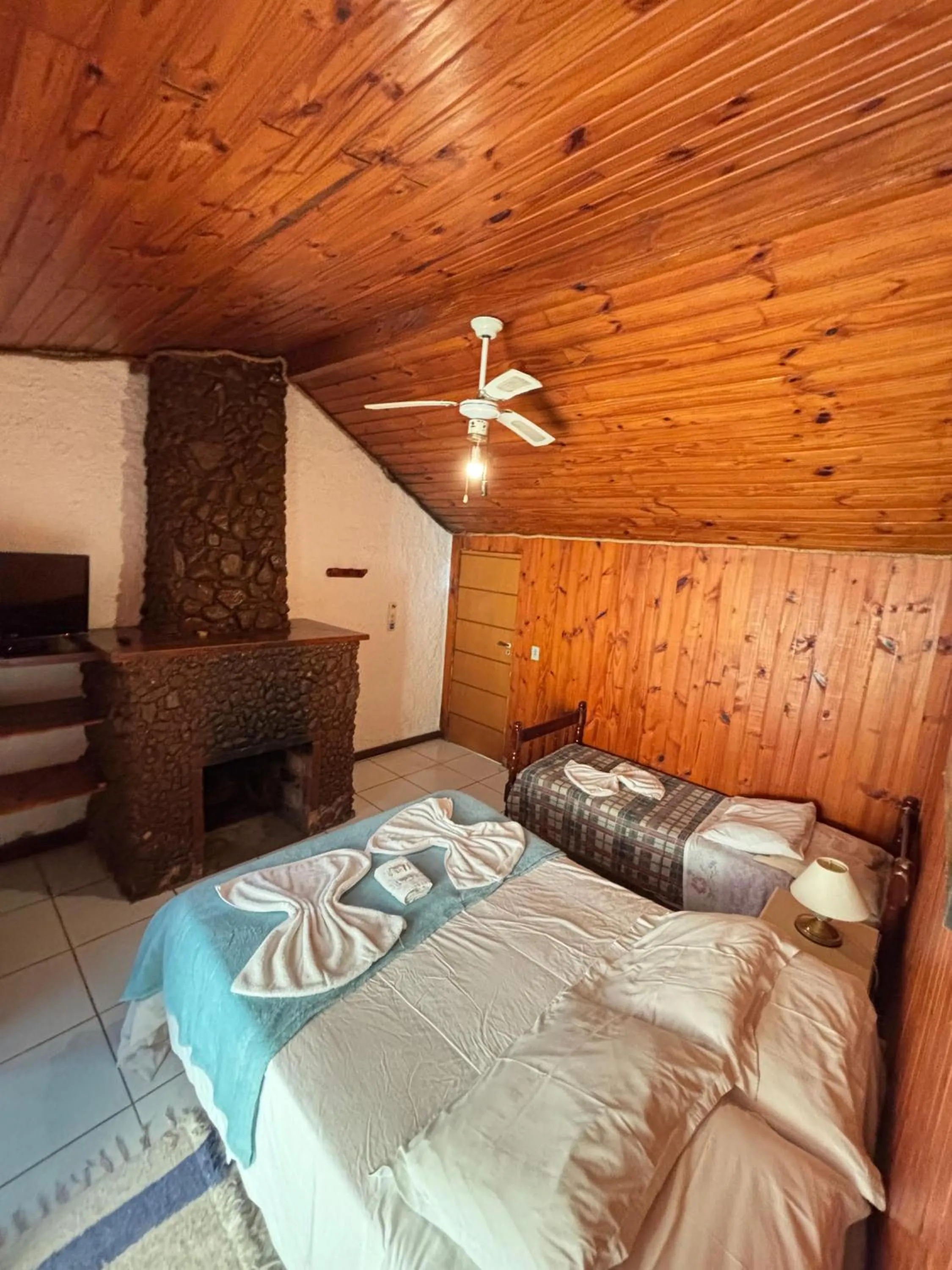 Bed in Pousada e Spa Vrindávana