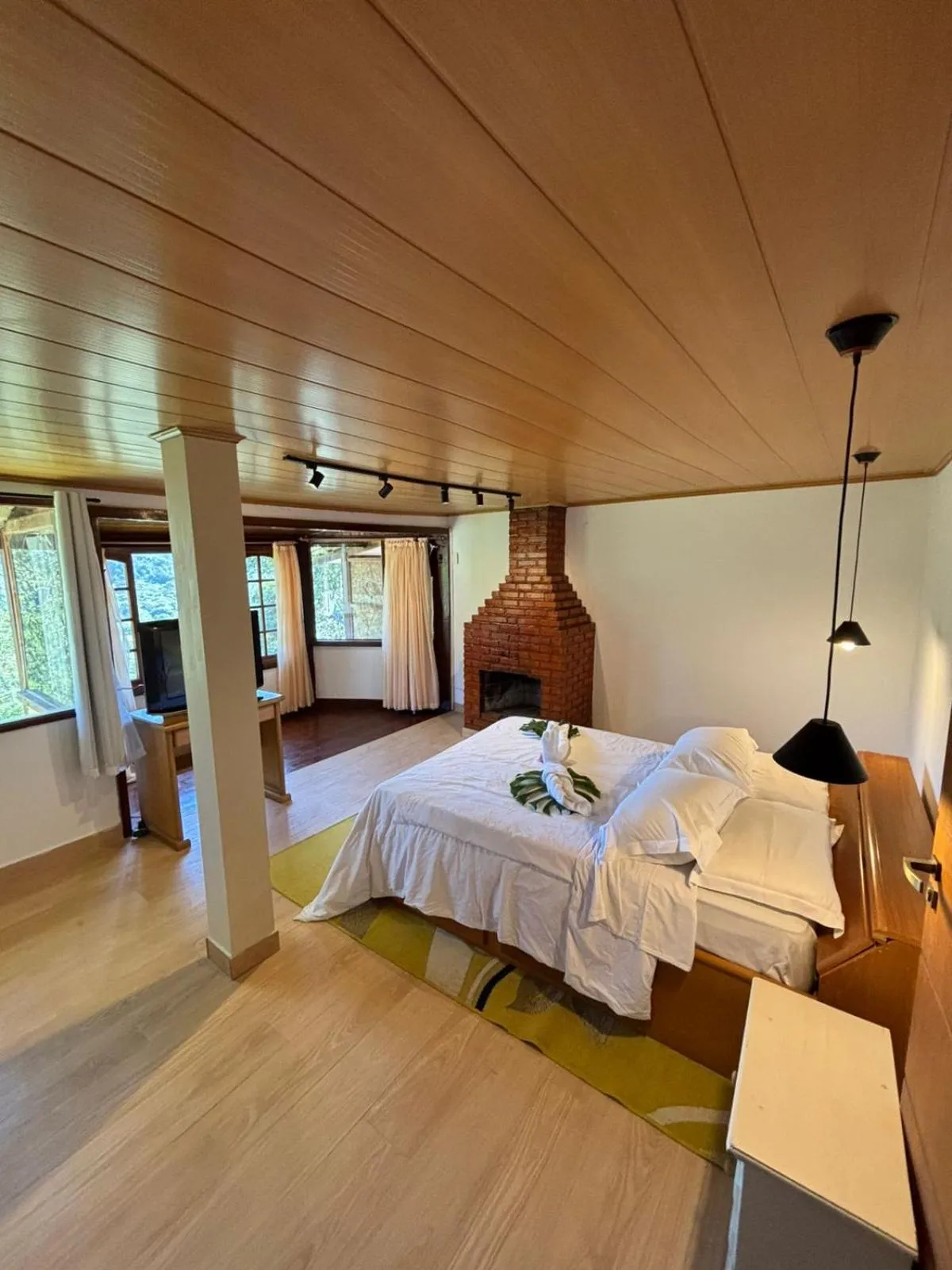 Bed in Pousada e Spa Vrindávana