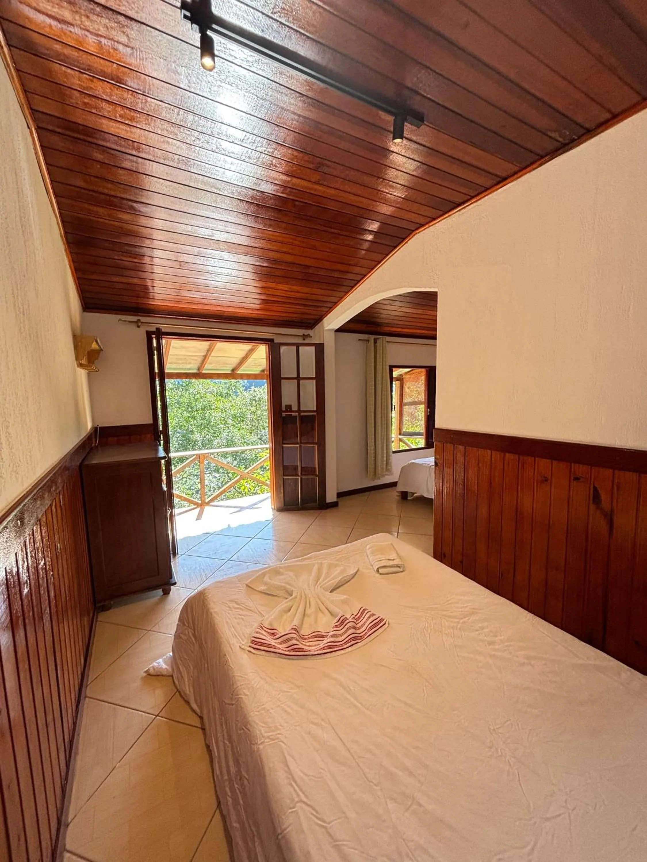 Bed in Pousada e Spa Vrindávana