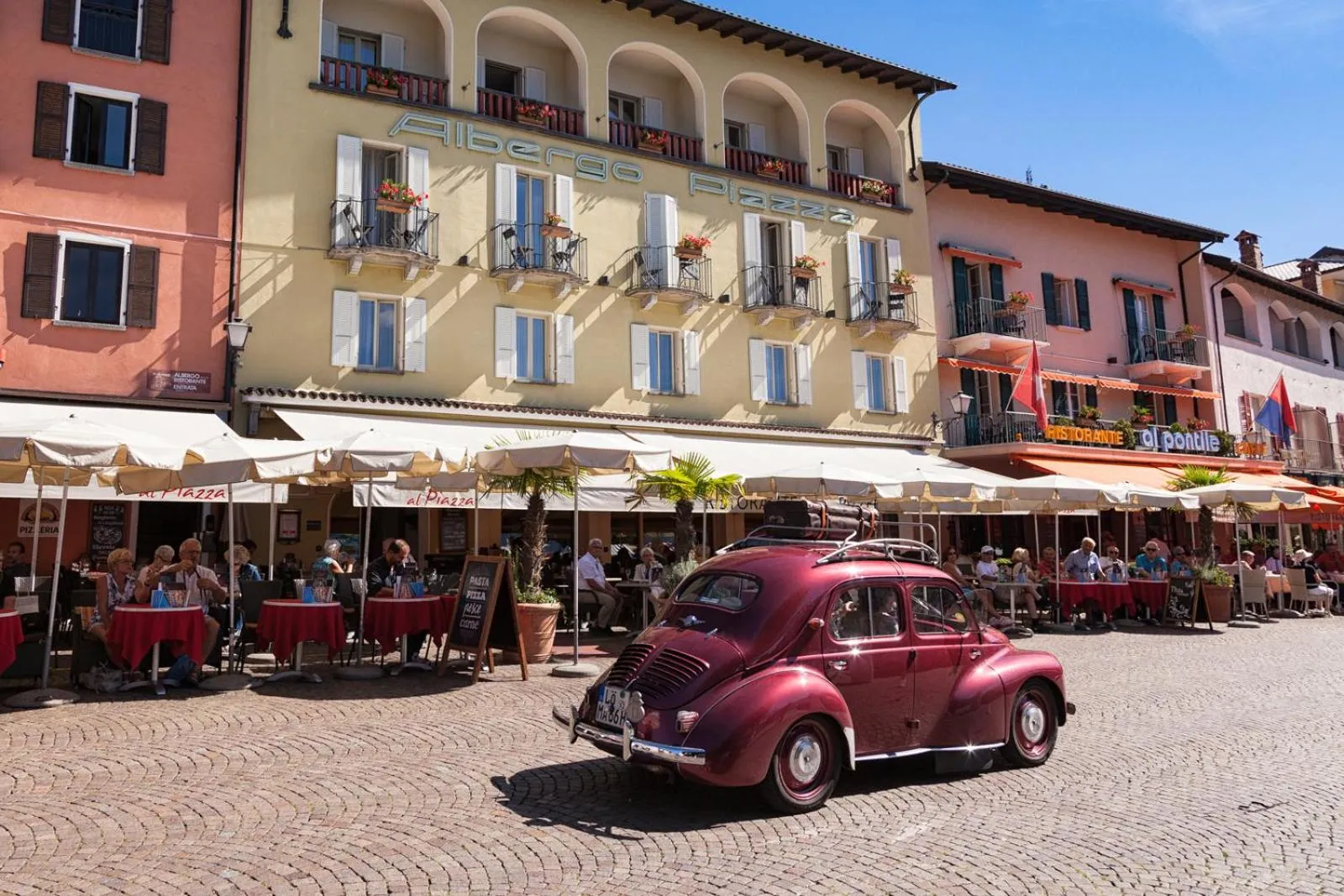 Facade/entrance in Piazza Ascona Hotel & Restaurants