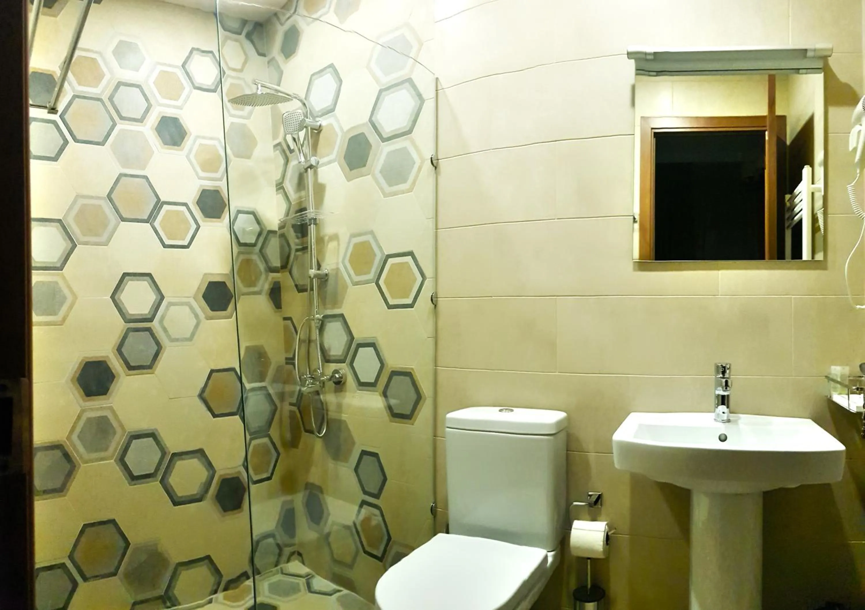 Bathroom in Cozy Hotel Kazbegi