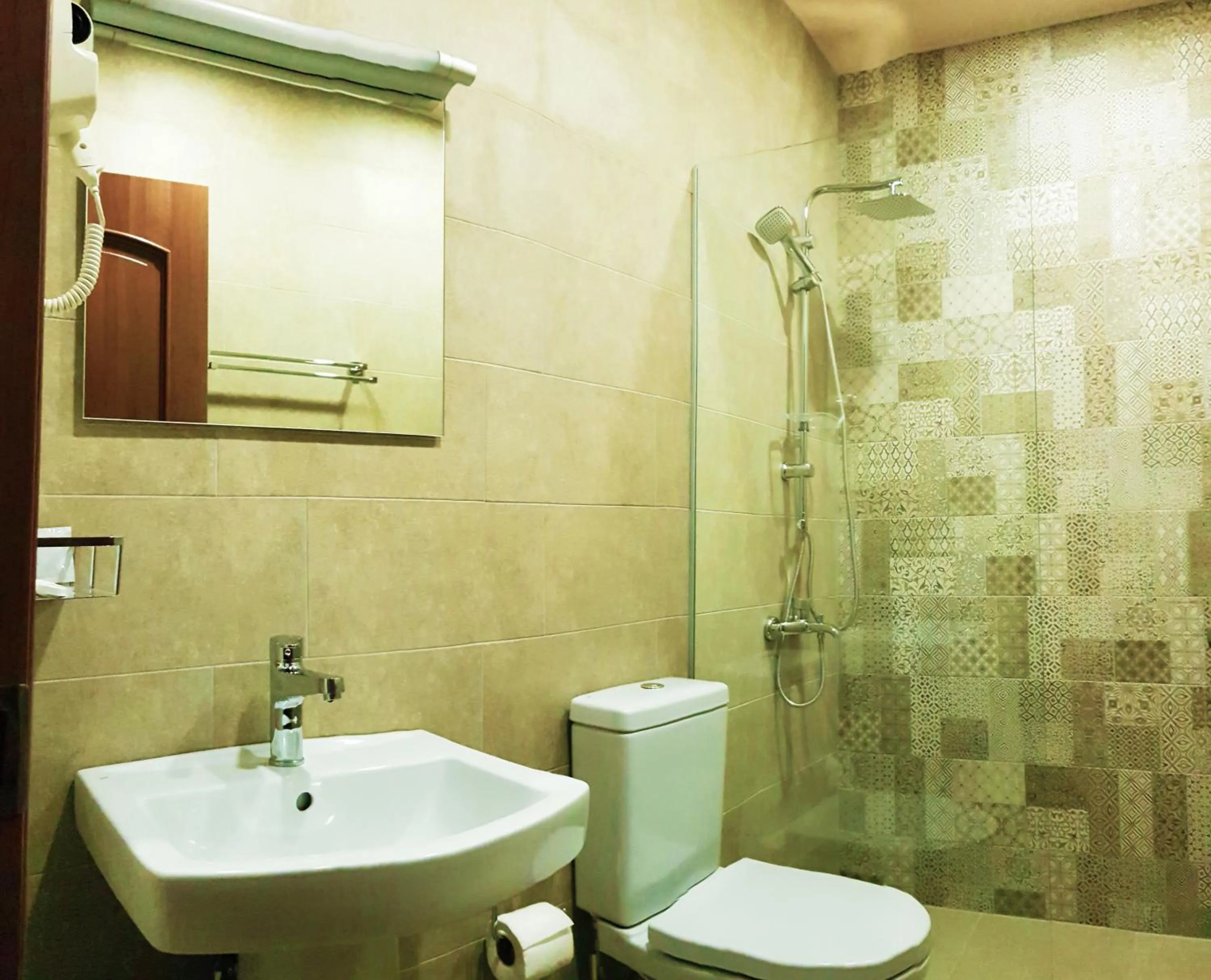 Bathroom in Cozy Hotel Kazbegi