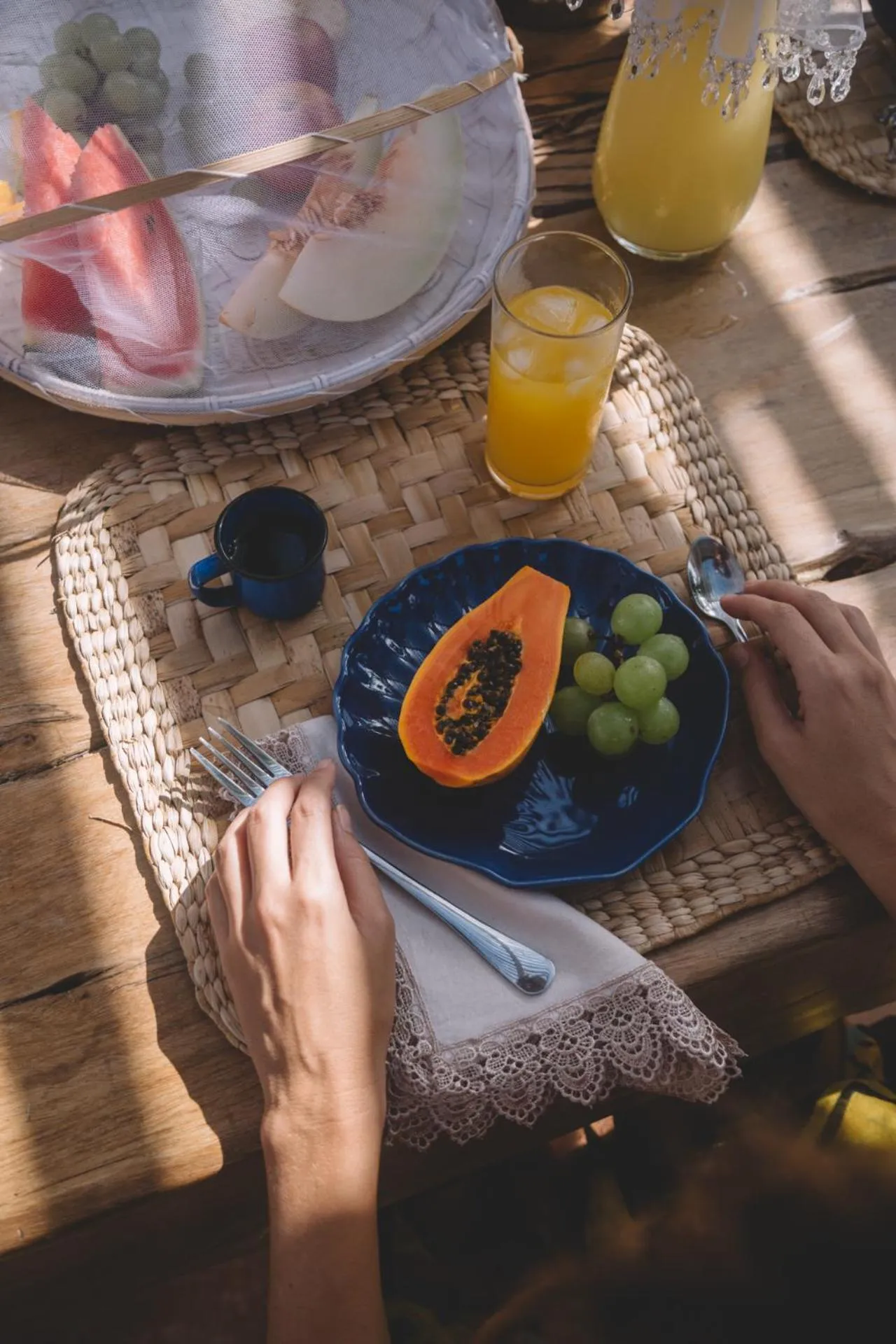Buffet breakfast in Villa Fulô