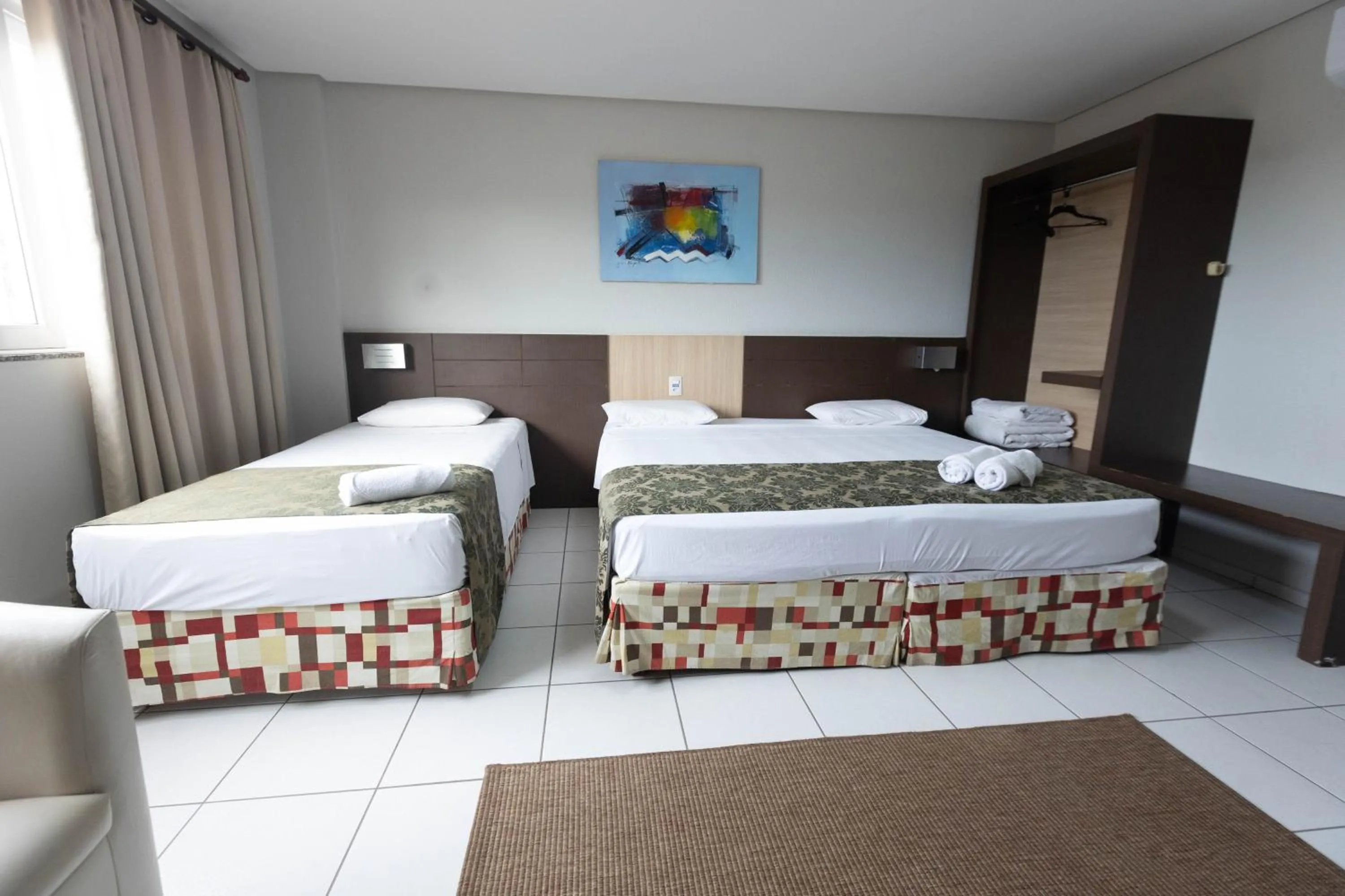 Bed in Hits Pantanal Hotel Aeroporto Cuiabá