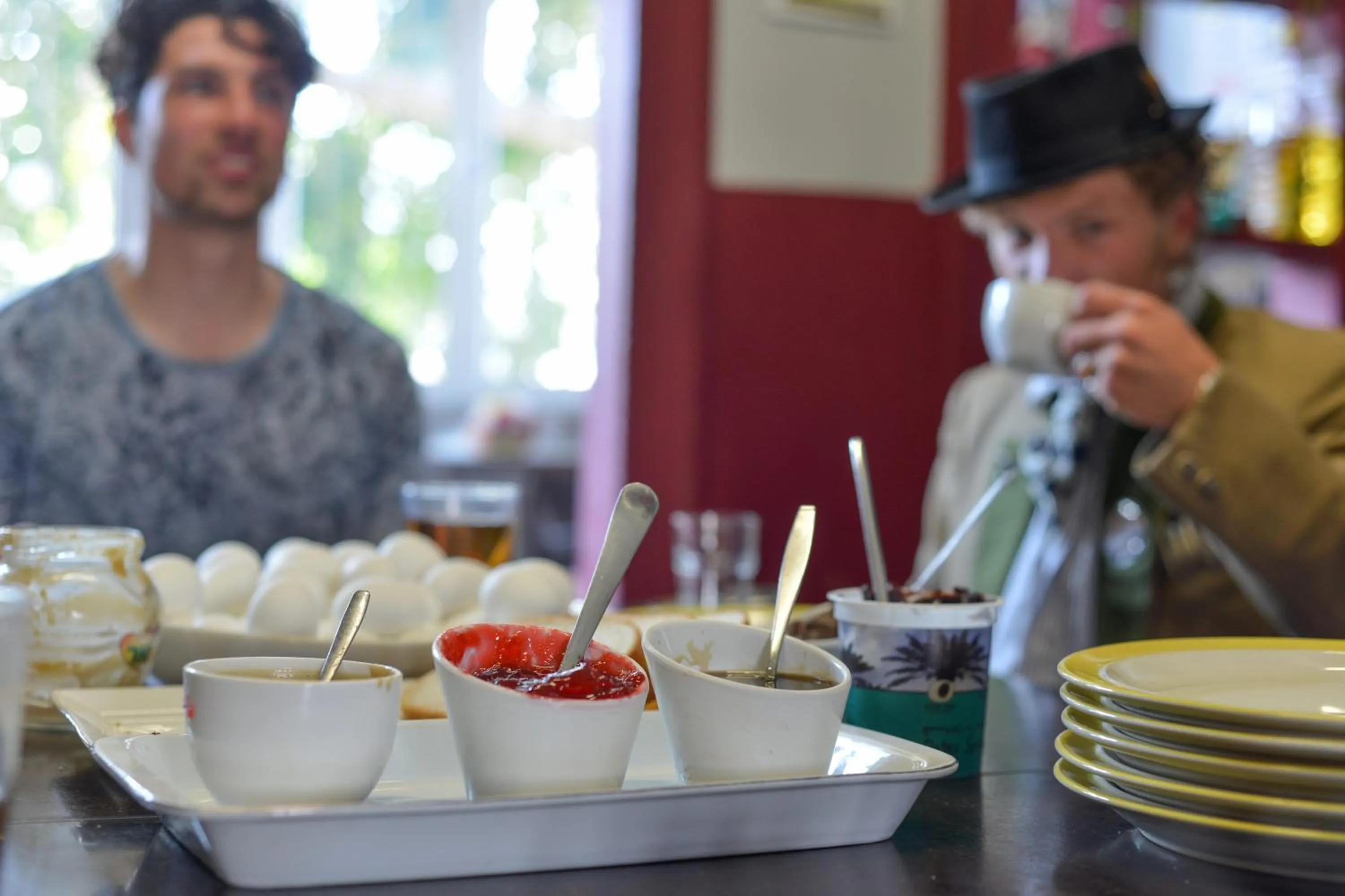 Breakfast in Roger's Hostel Tel Aviv (age 18-45)