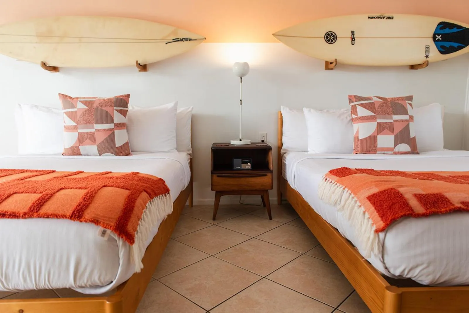 Bed in Seaspray Surf Lodge