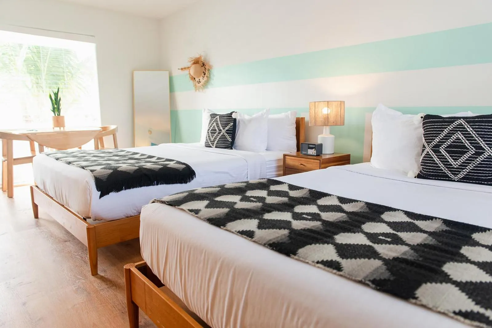 Bed in Seaspray Surf Lodge