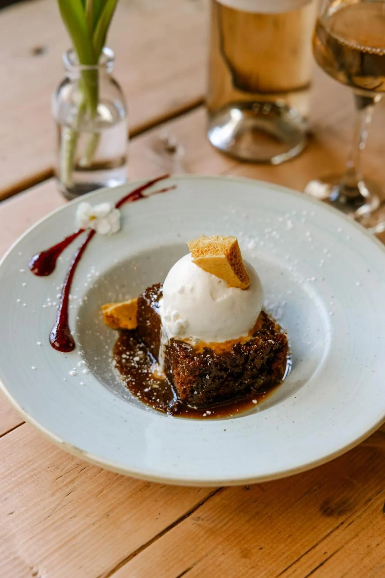 Food in The Sun Inn At Hook Norton