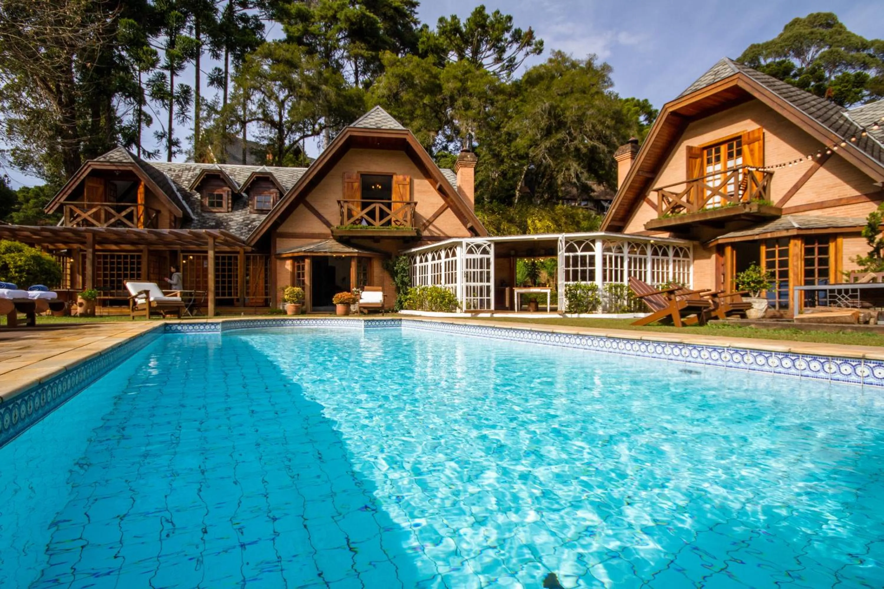 Swimming pool in Pousada Da Pedra