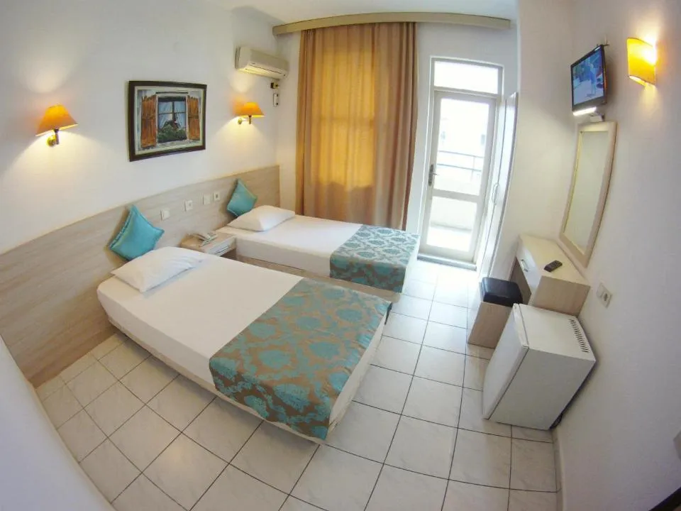 Bed in Kleopatra Carina Hotel