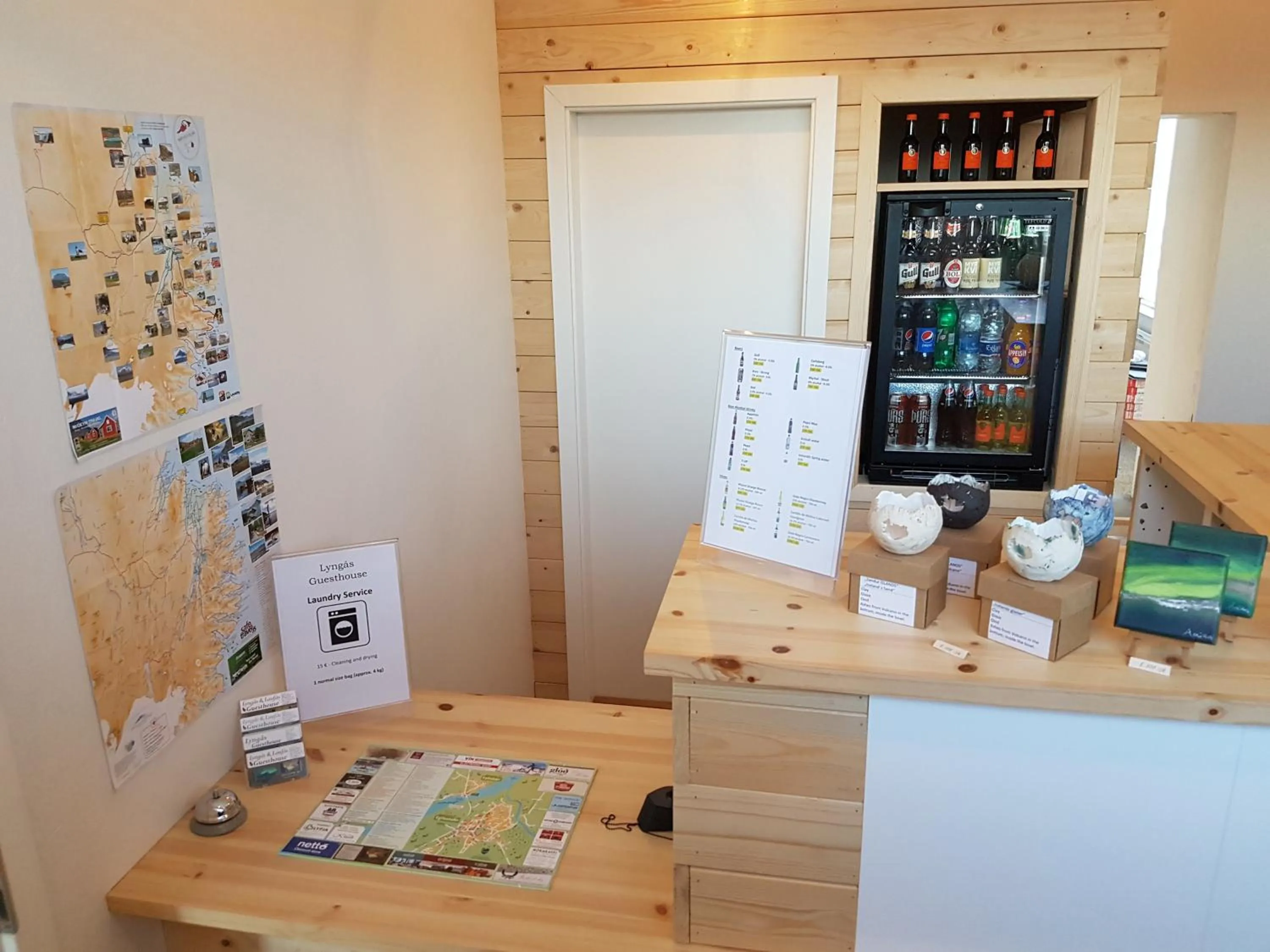 Lobby or reception in Lyngás Guesthouse