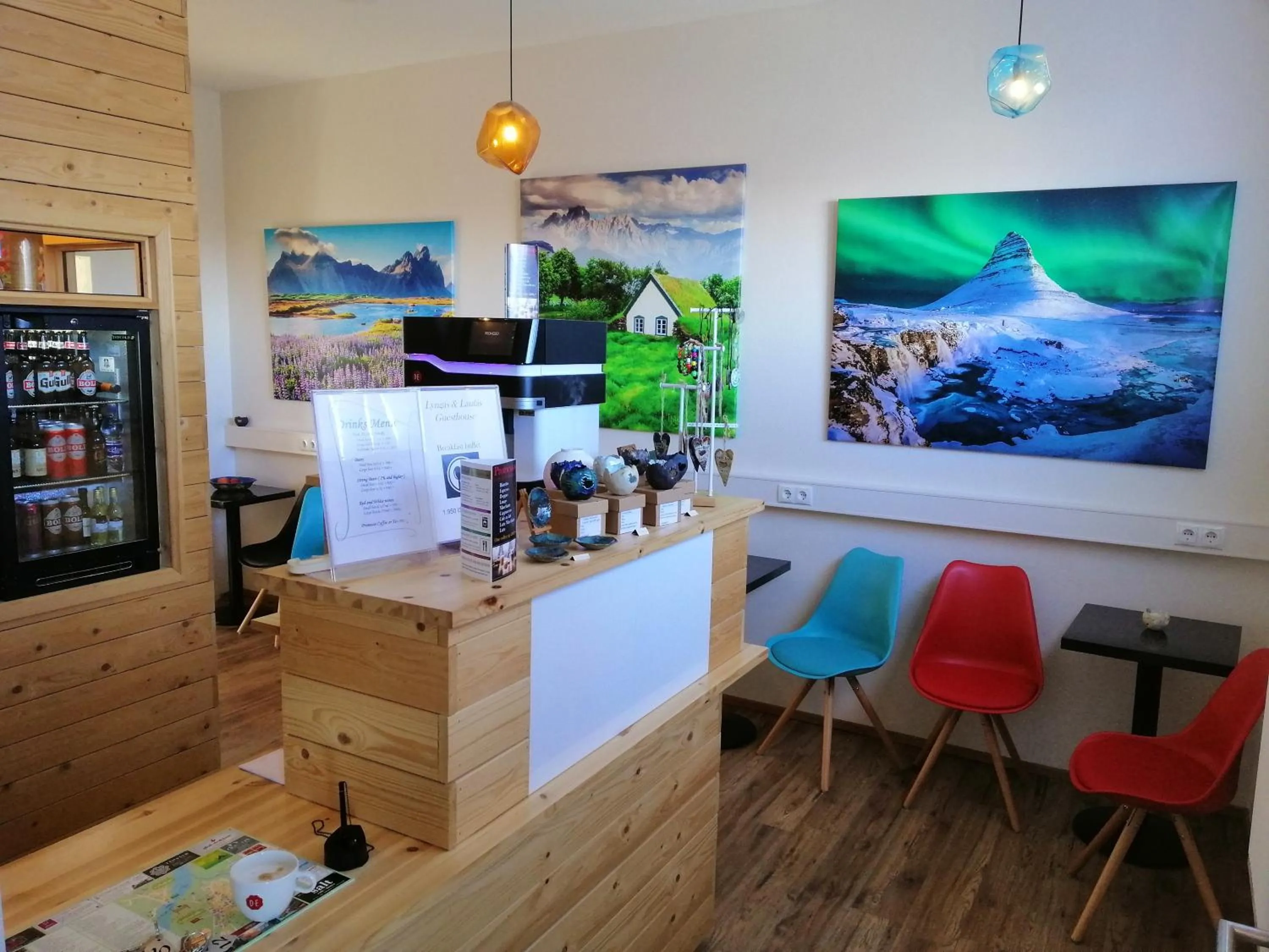 Lobby or reception in Lyngás Guesthouse