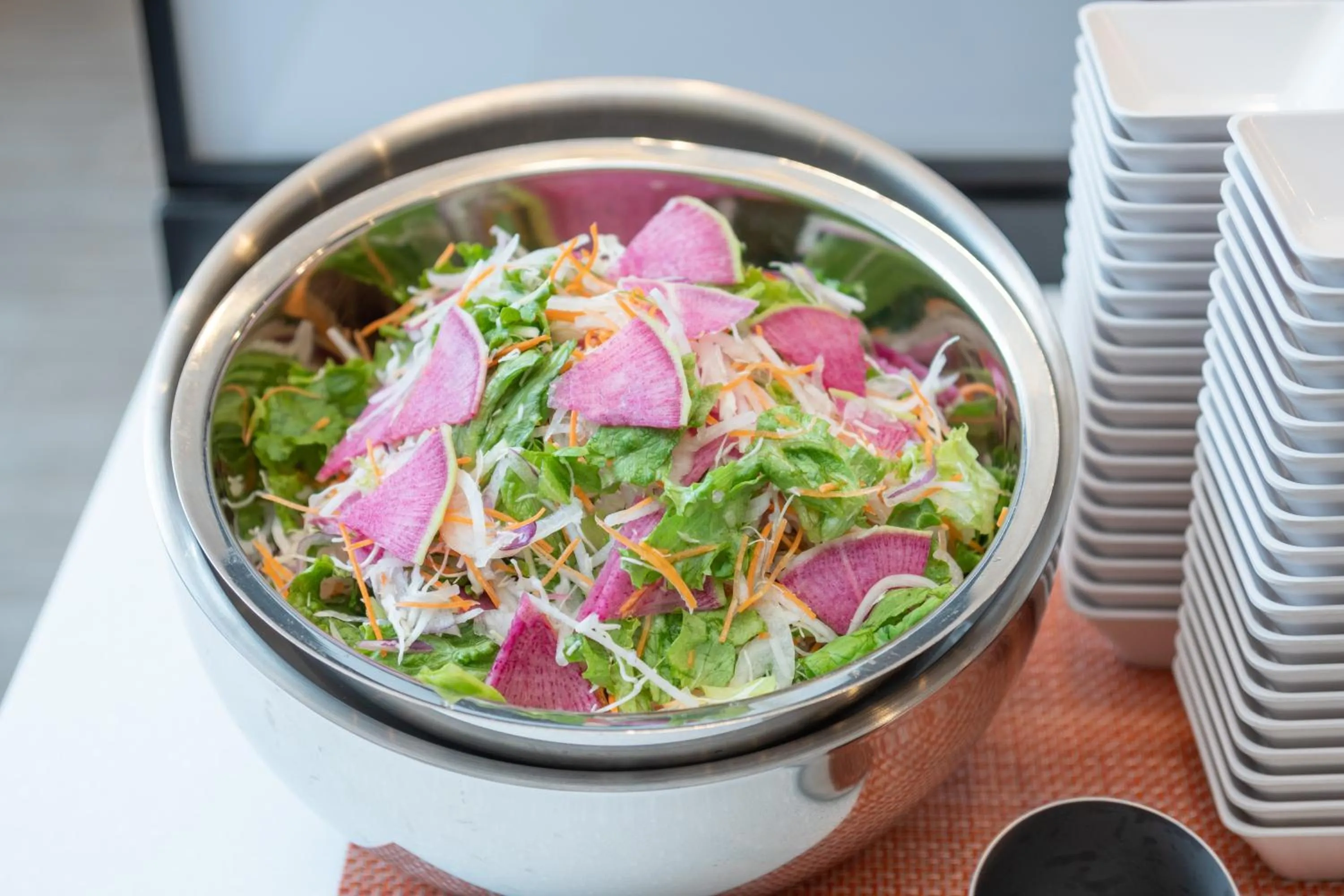 Buffet breakfast in Super Hotel Kobe