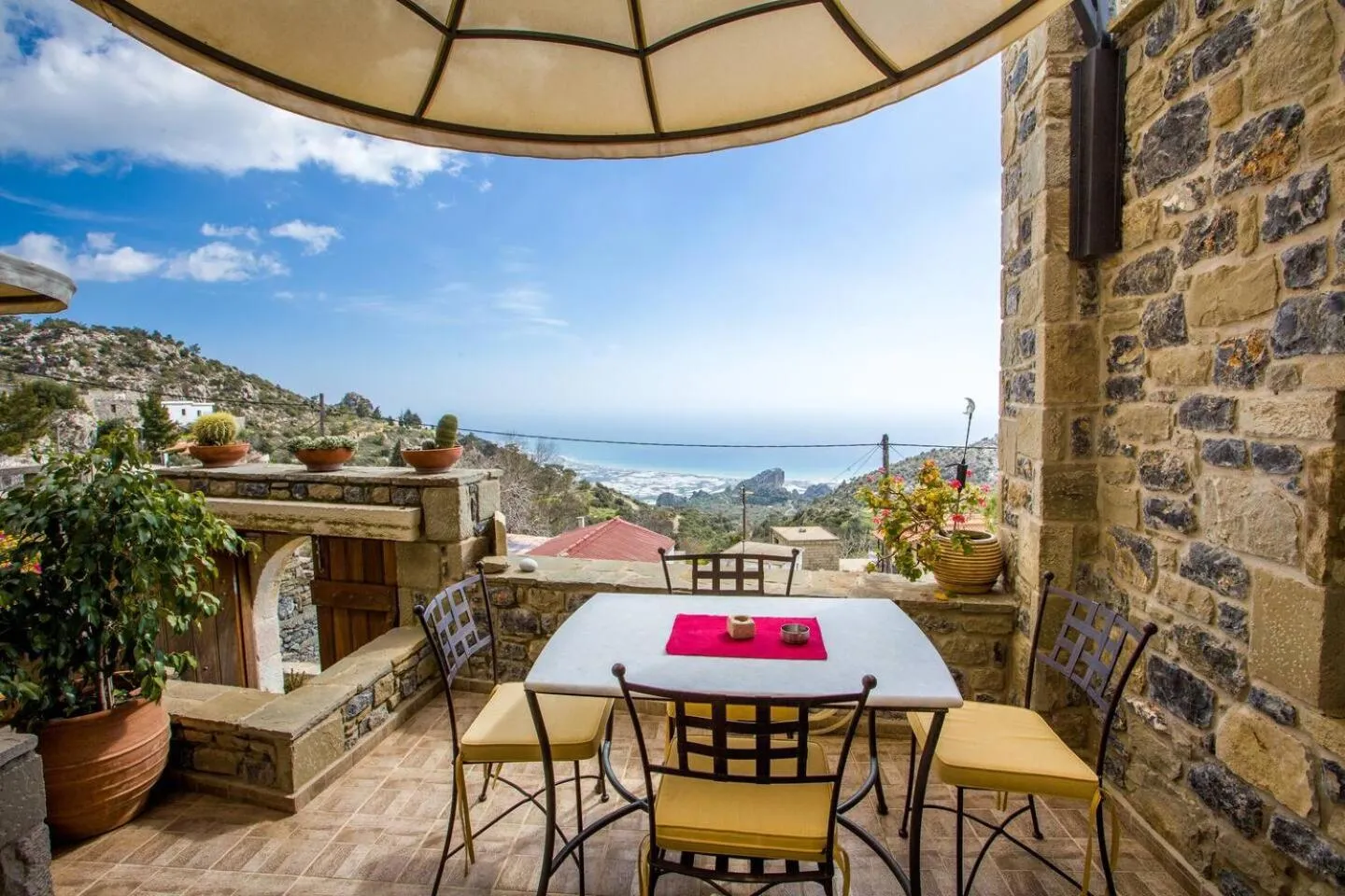 Balcony/Terrace in Diktynna Traditional Villas