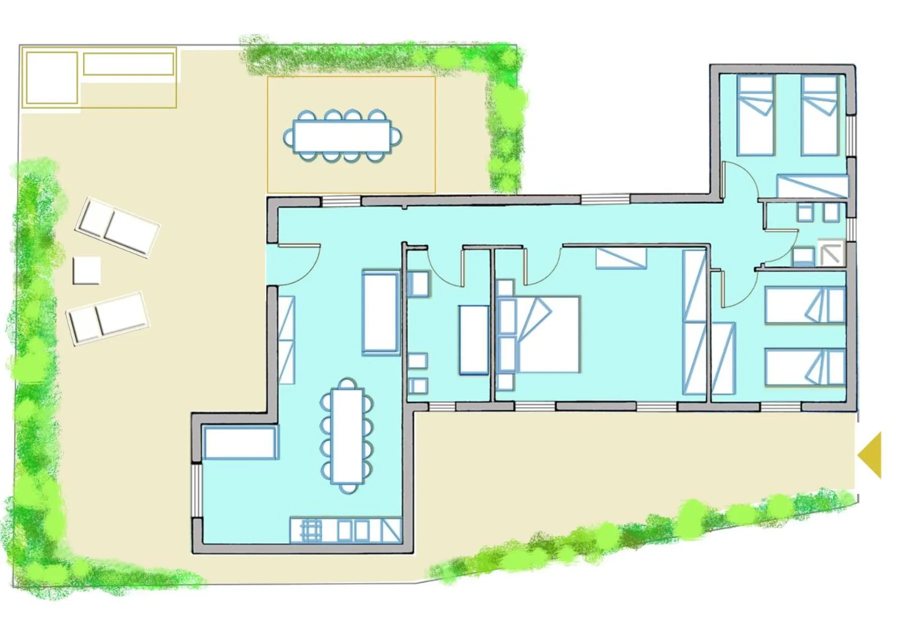 Floor plan in Residence La Giungla