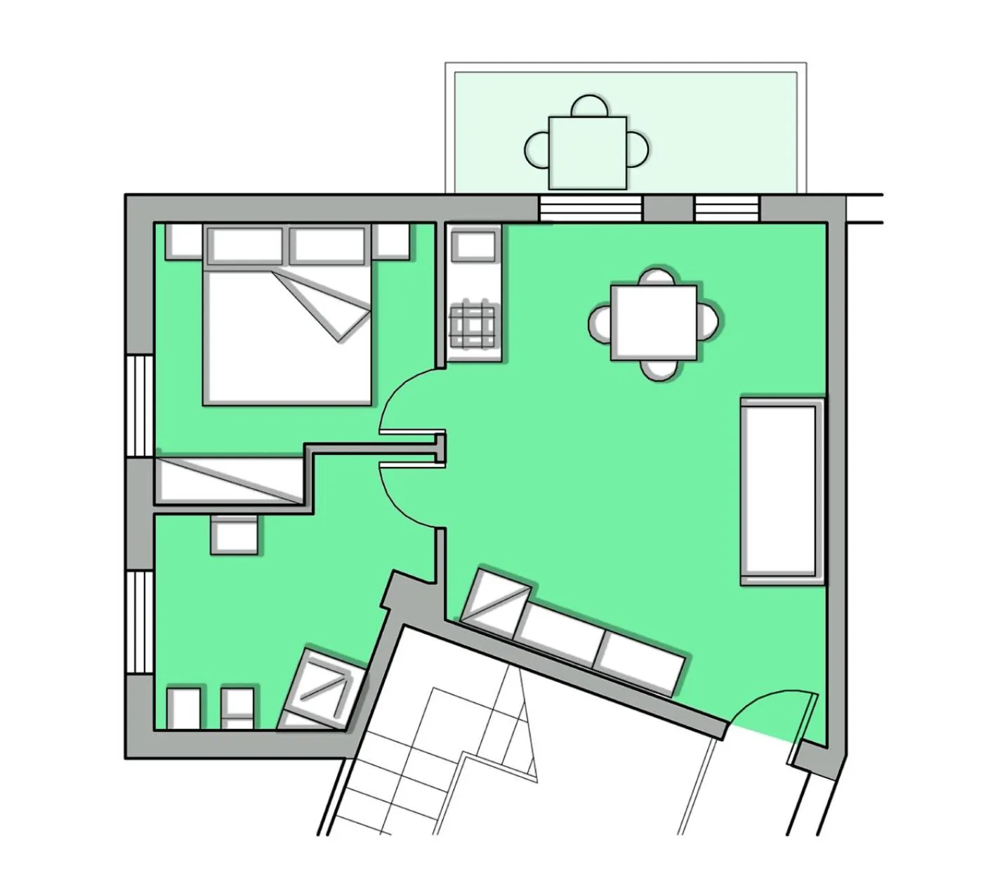 Floor plan in Residence La Giungla