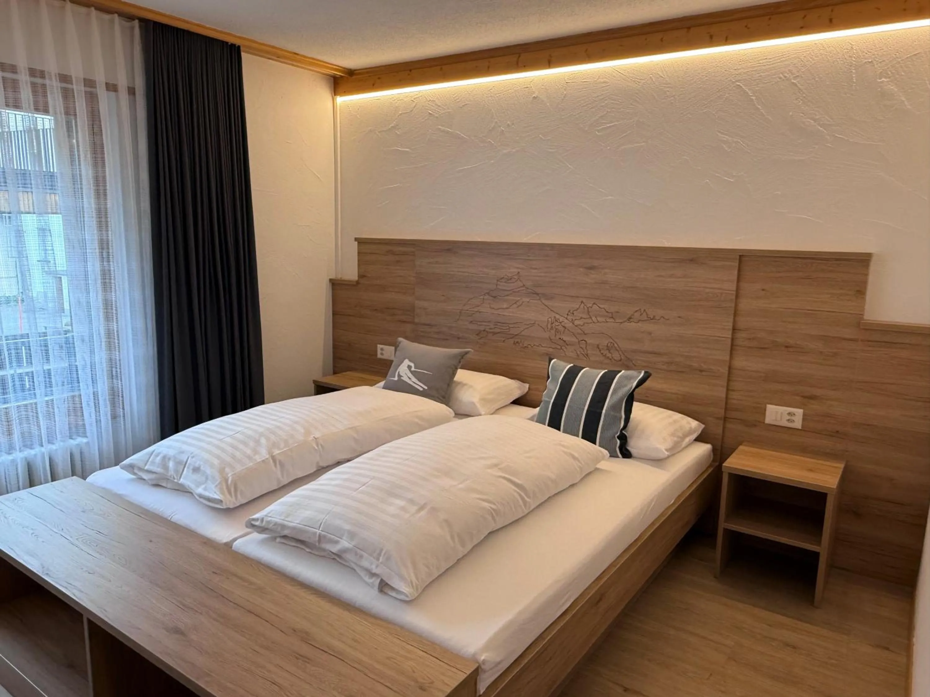 Bed in Hotel Crystal