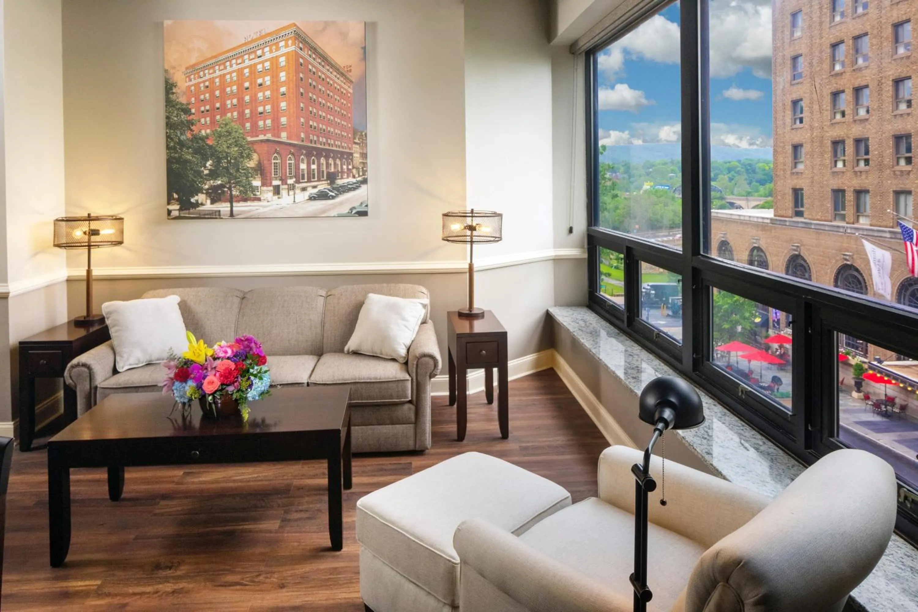 Living room in Historic Hotel Bethlehem