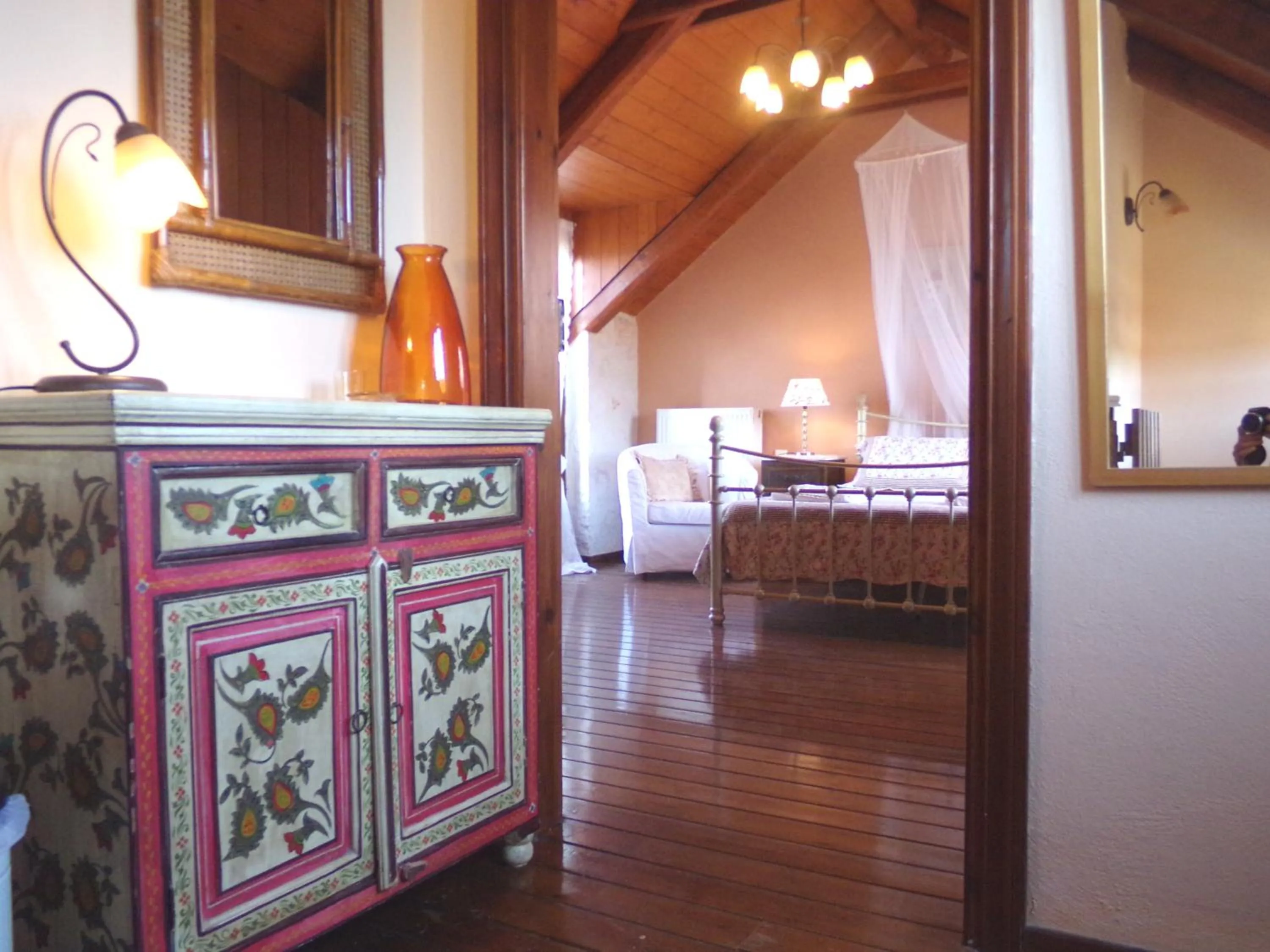 Decorative detail, Bed in Alegria Villas Complex