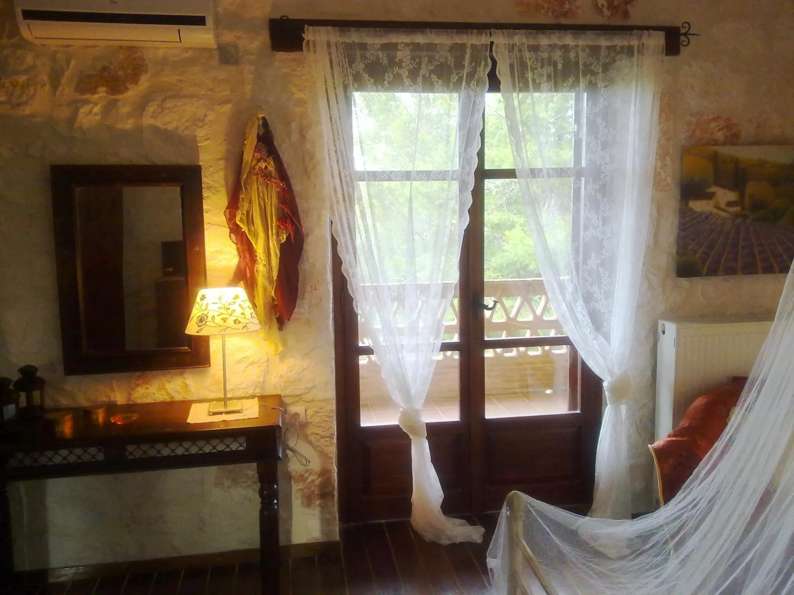 Decorative detail, Bed in Alegria Villas Complex