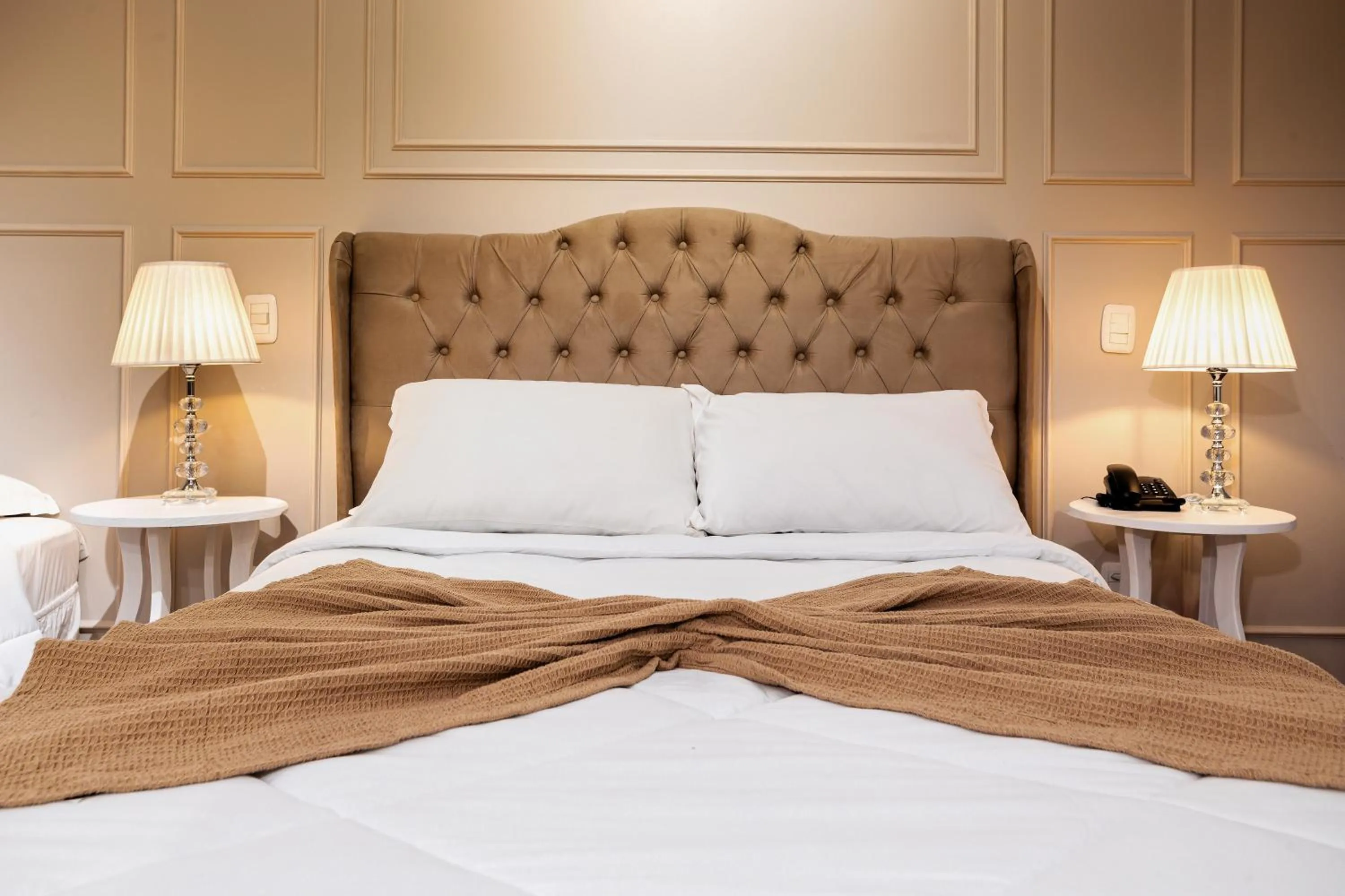 Bed in Hotel Petrópolis