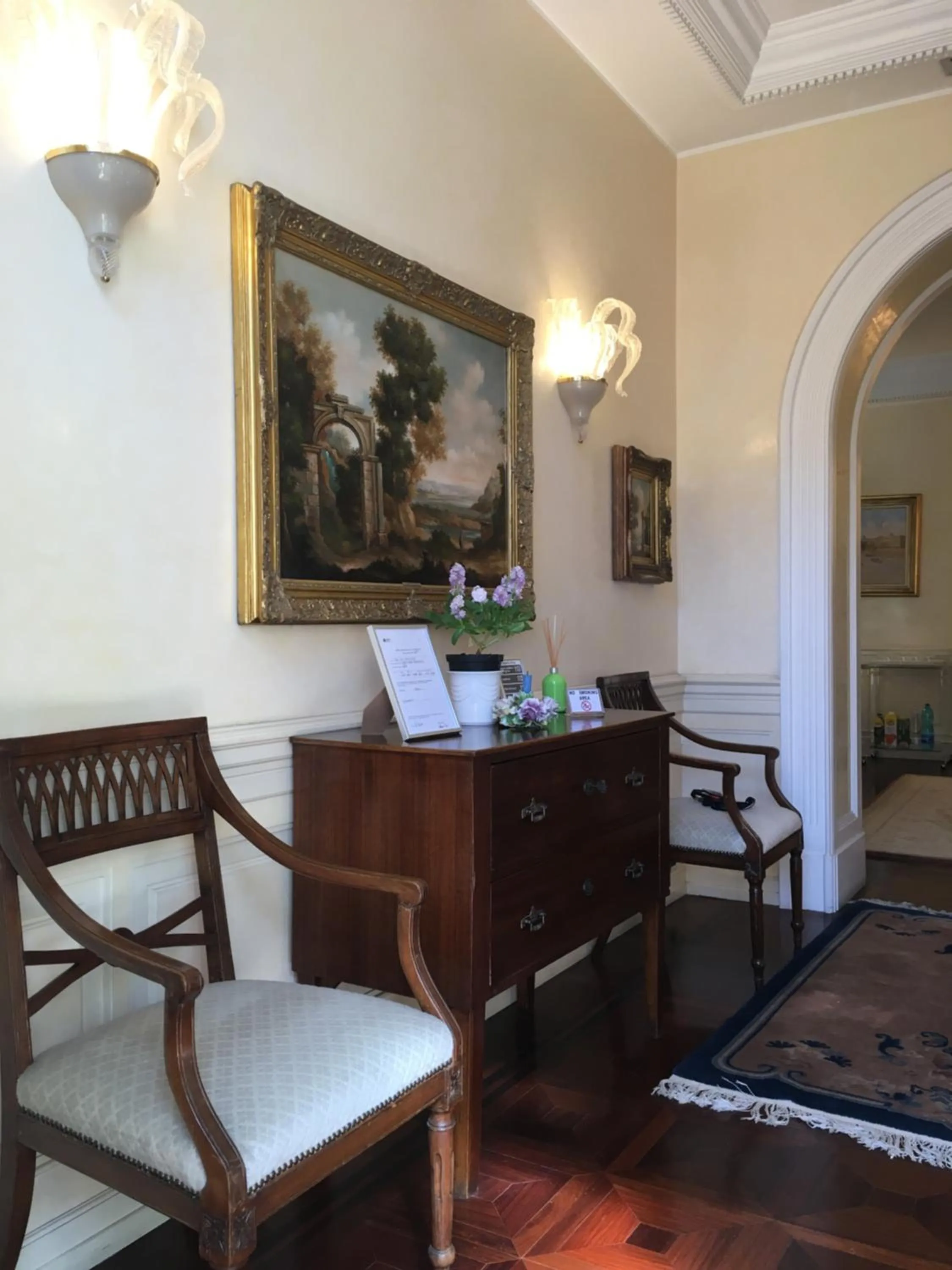 Lobby or reception in B&B VILLINO MARGHERITA