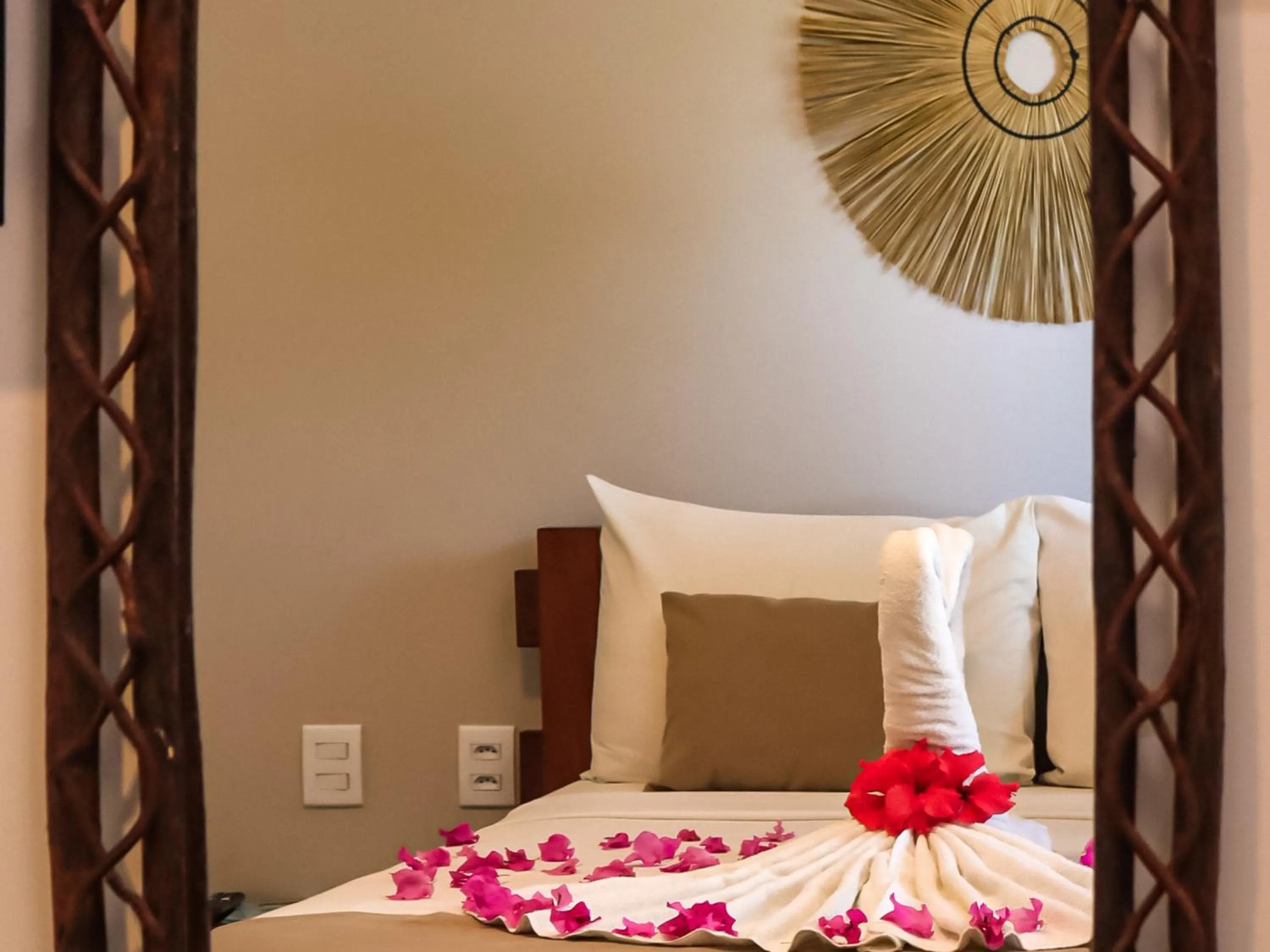 Bed in Pousada dos Coqueiros