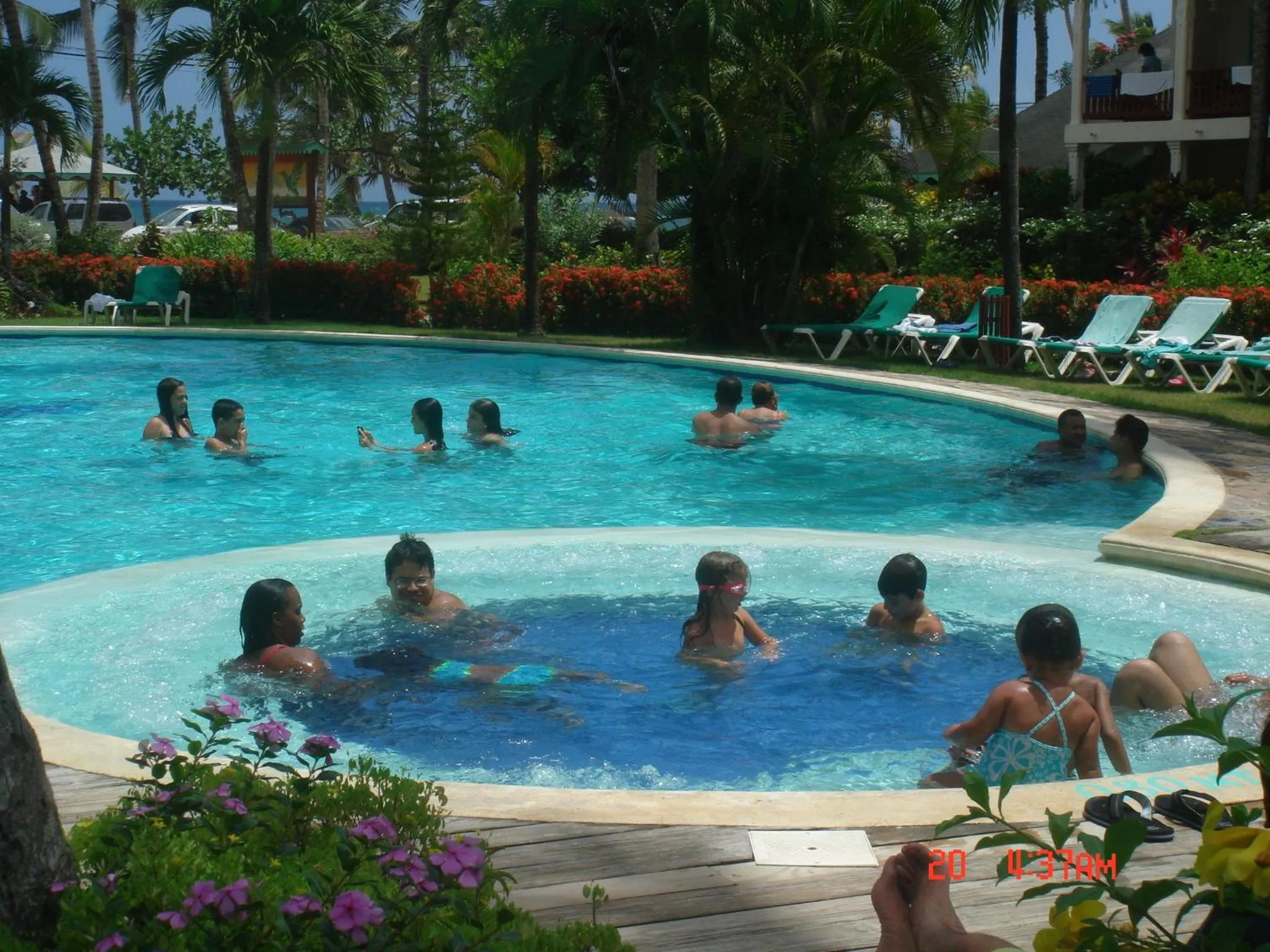 Garden view in Hotel Playa Colibri