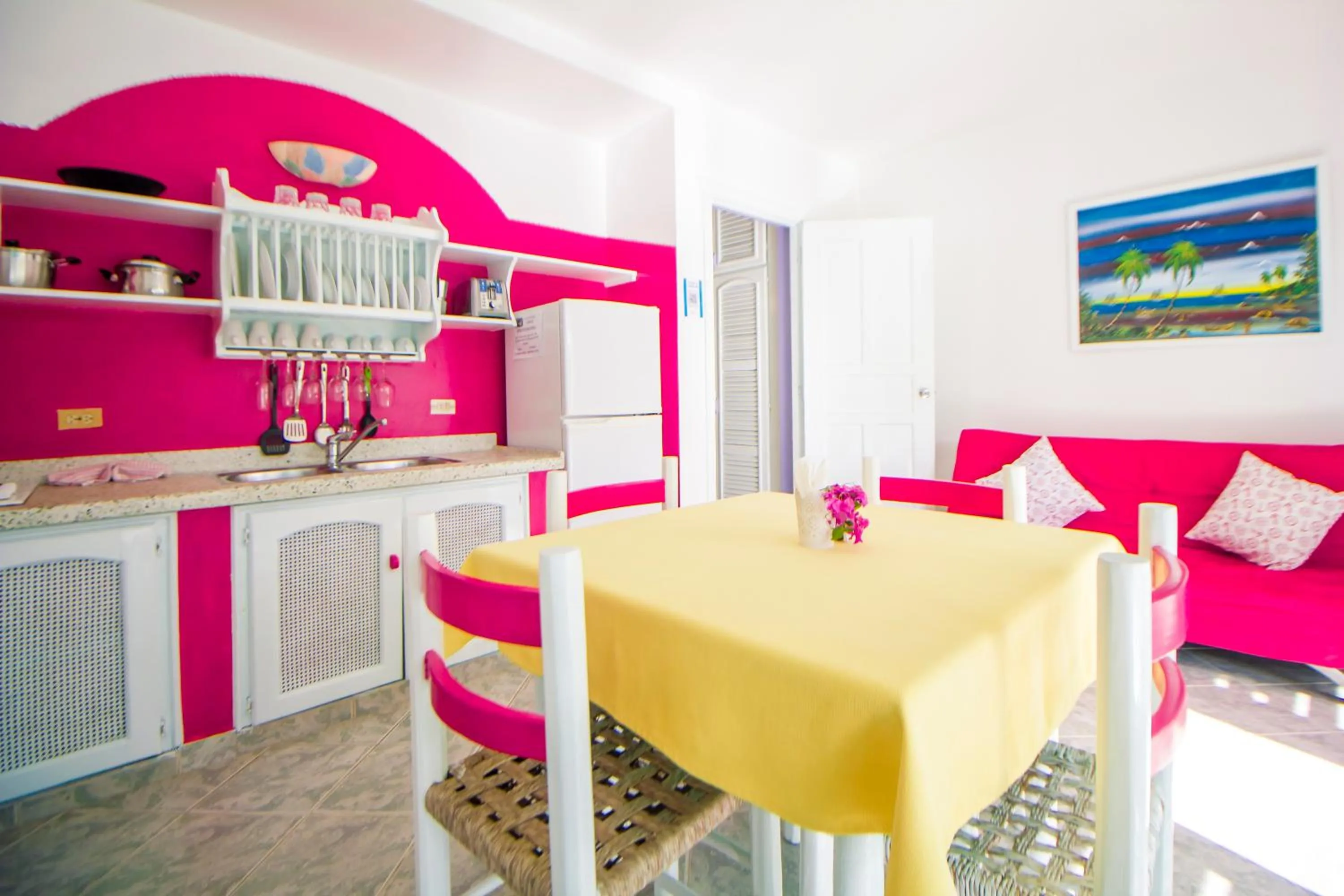 Living room in Hotel Playa Colibri