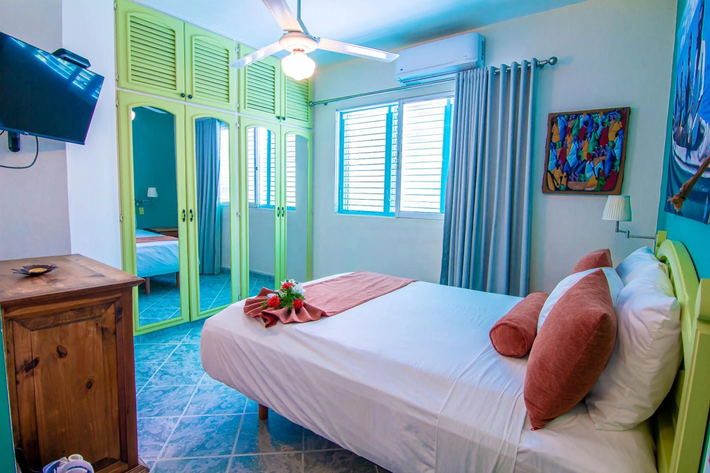 Bedroom, Bed in Hotel Playa Colibri