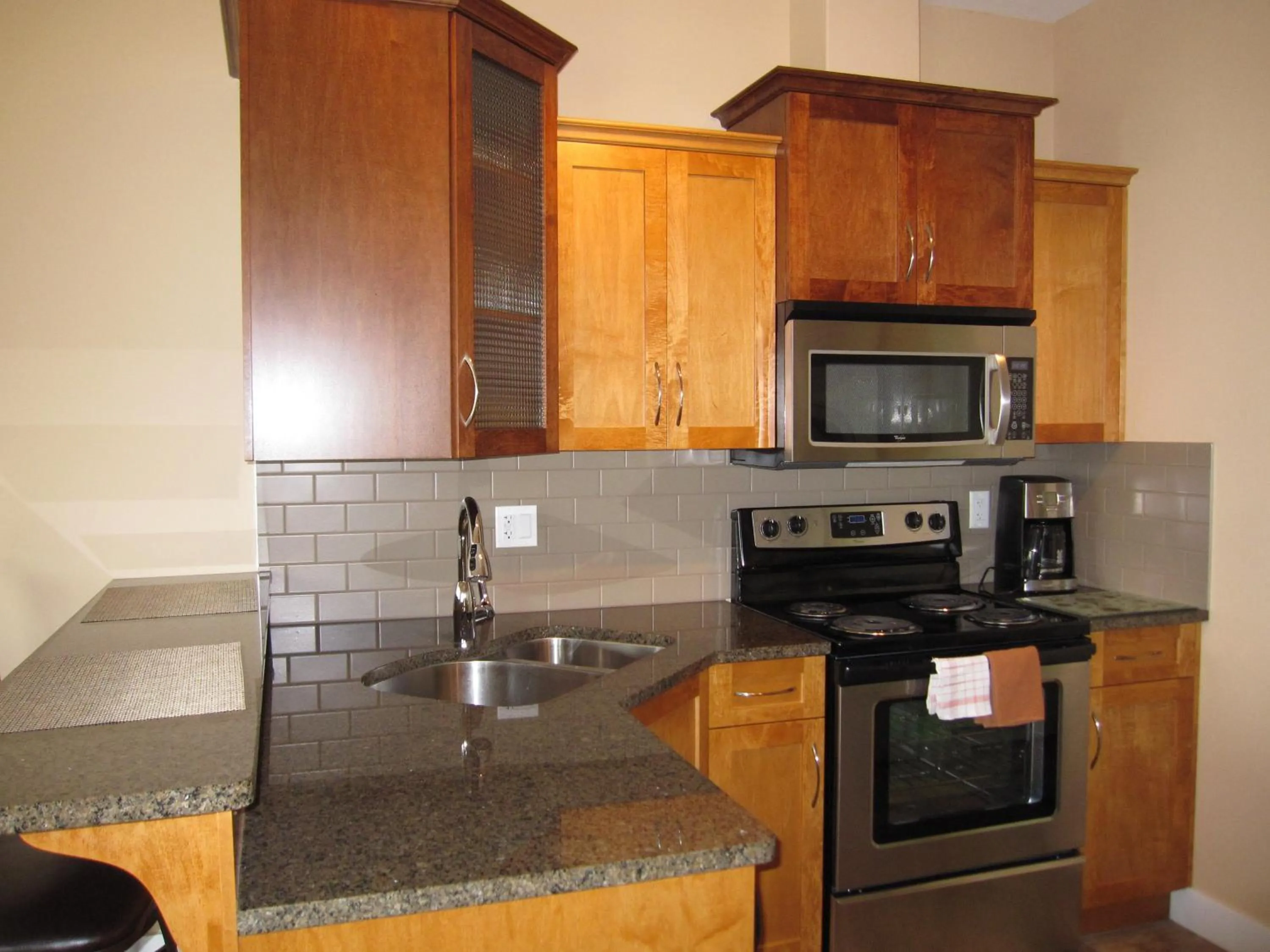 Kitchen or kitchenette in Sandy Beach Suites