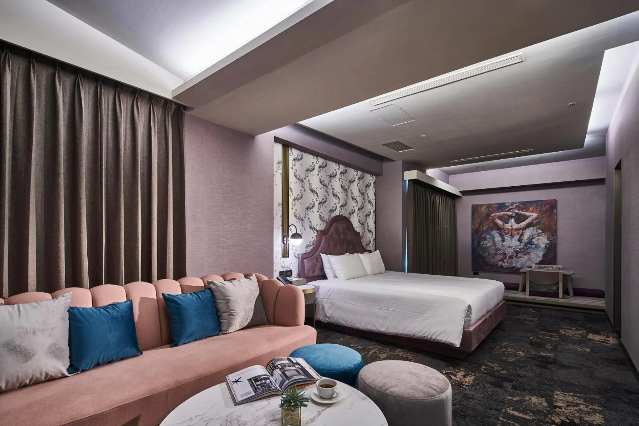 Living room, Bed in Kung Shang Design Hotel