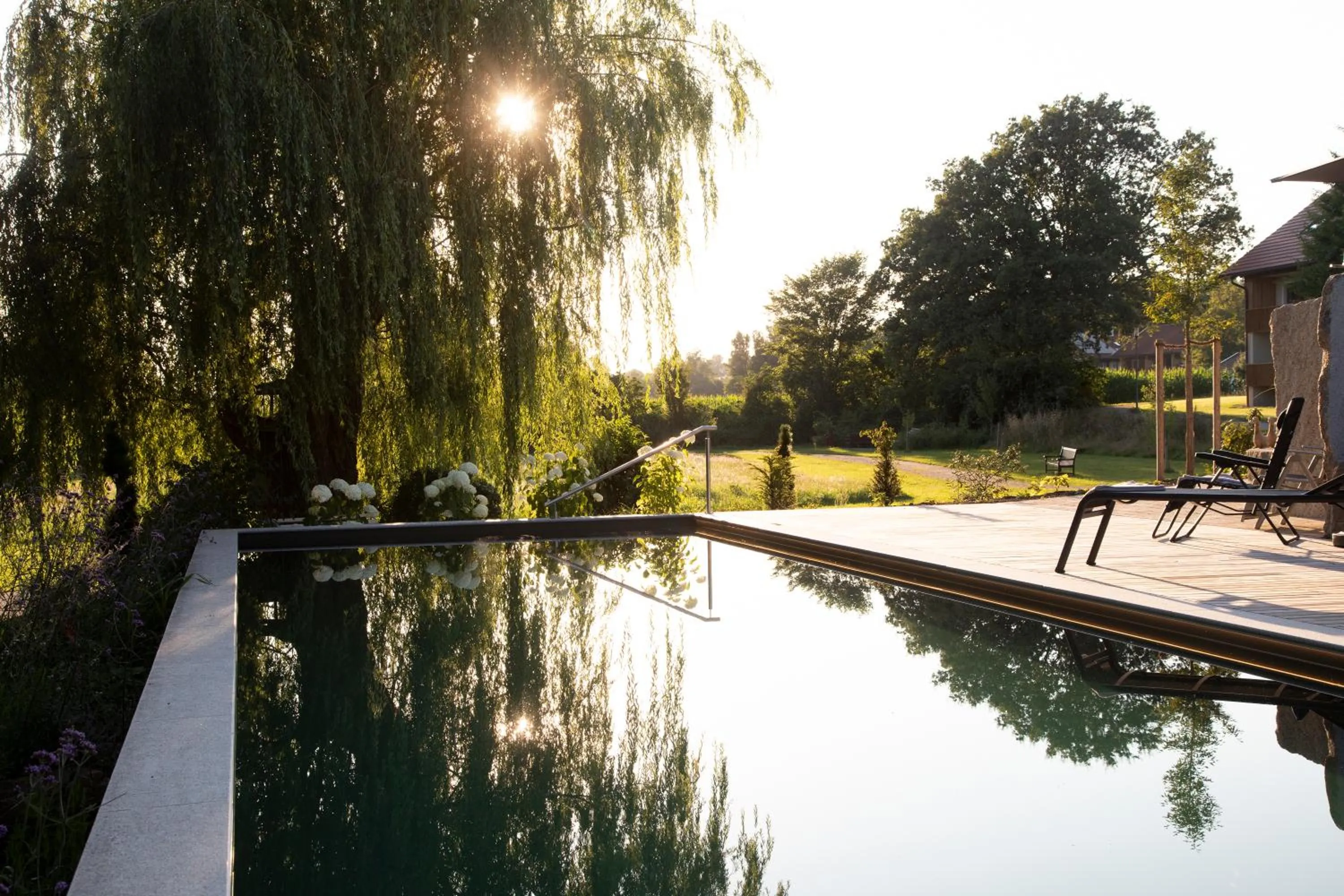Swimming pool in Hotel Quellenhof