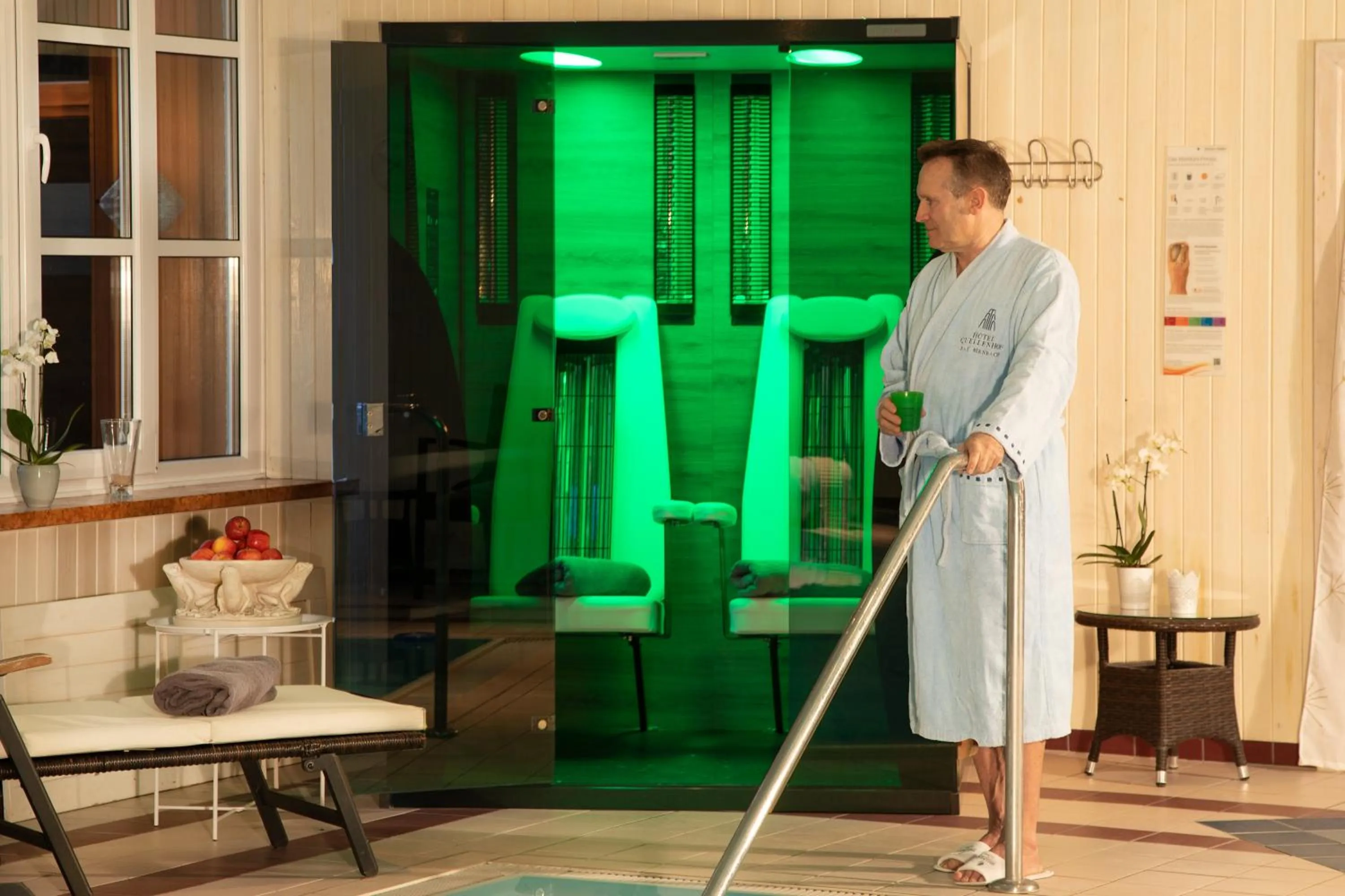 Hot Spring Bath in Hotel Quellenhof