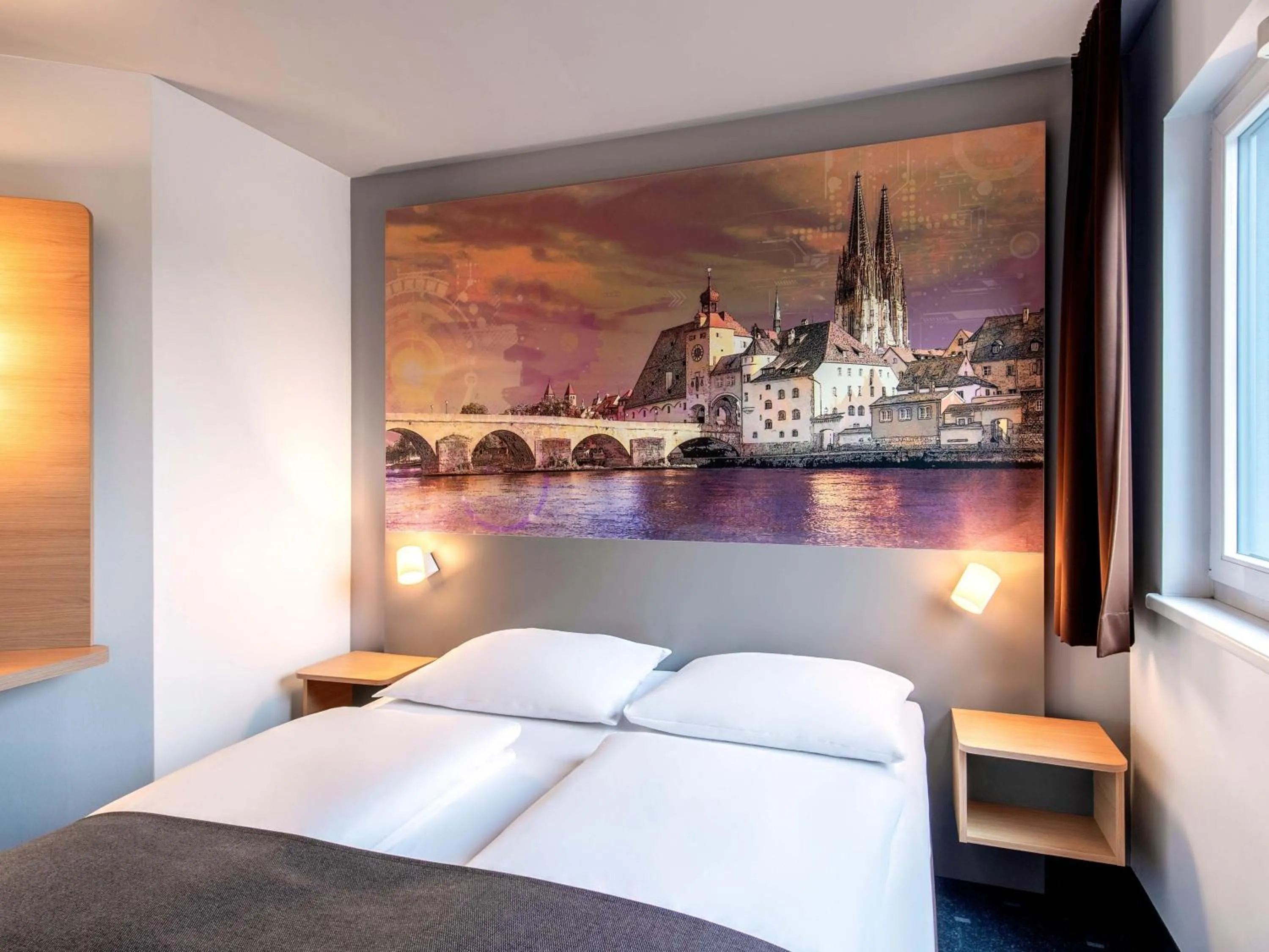 Photo of the whole room, Bed in B&B Hotel Regensburg-City