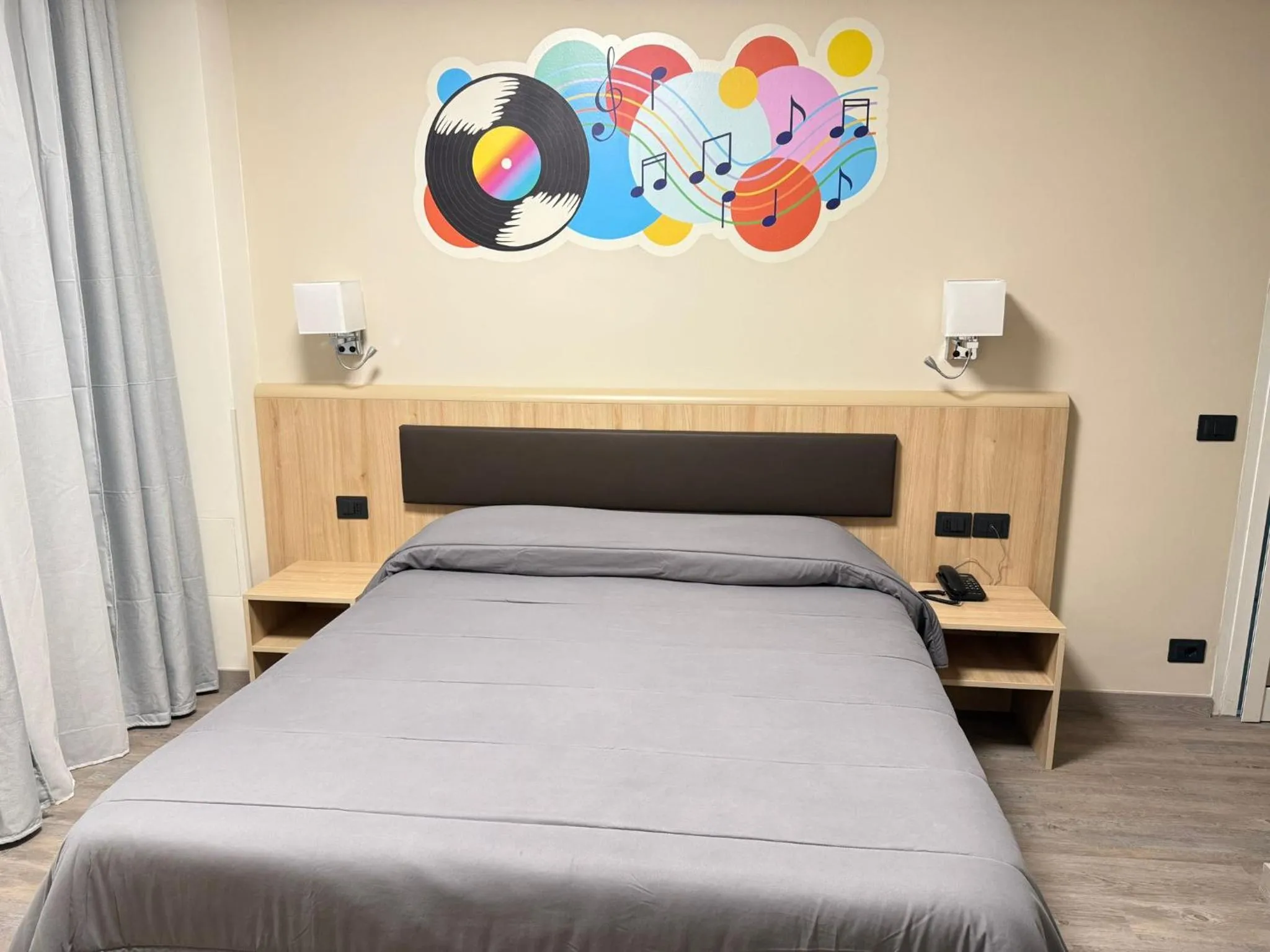 Bed in Hotel Esperia