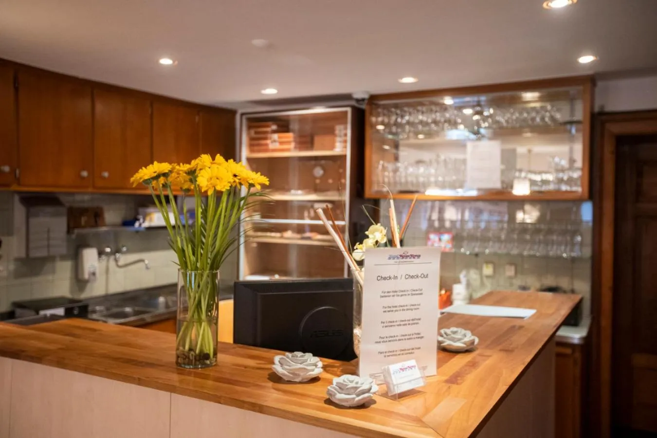 Lobby or reception in Hotel Rotes Kreuz