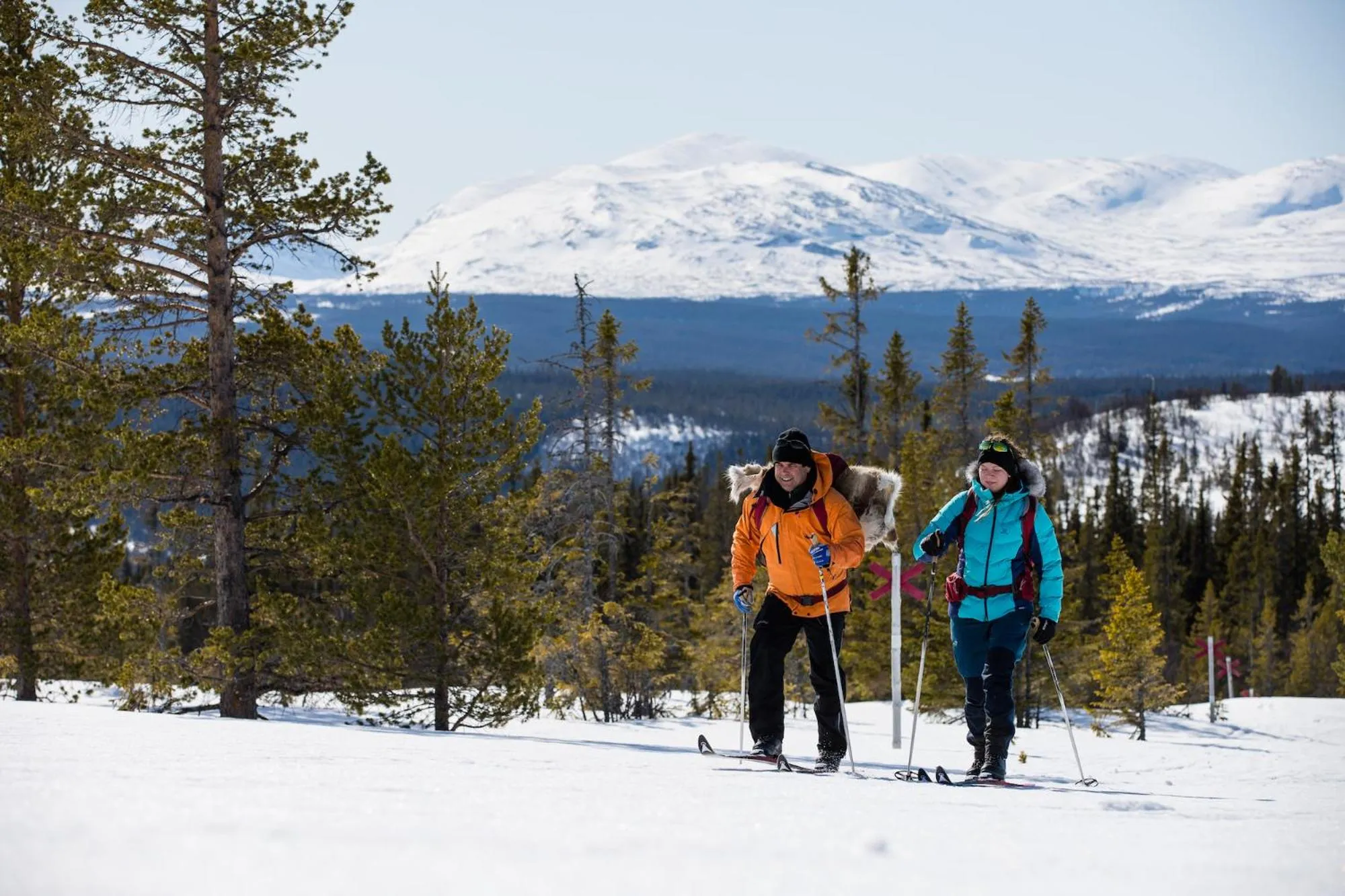 Skiing in Vålådalens Fjällstation