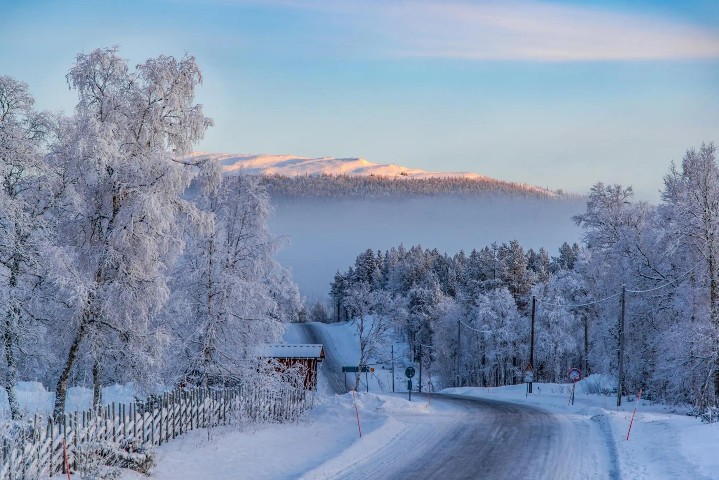 Winter in Vålådalens Fjällstation