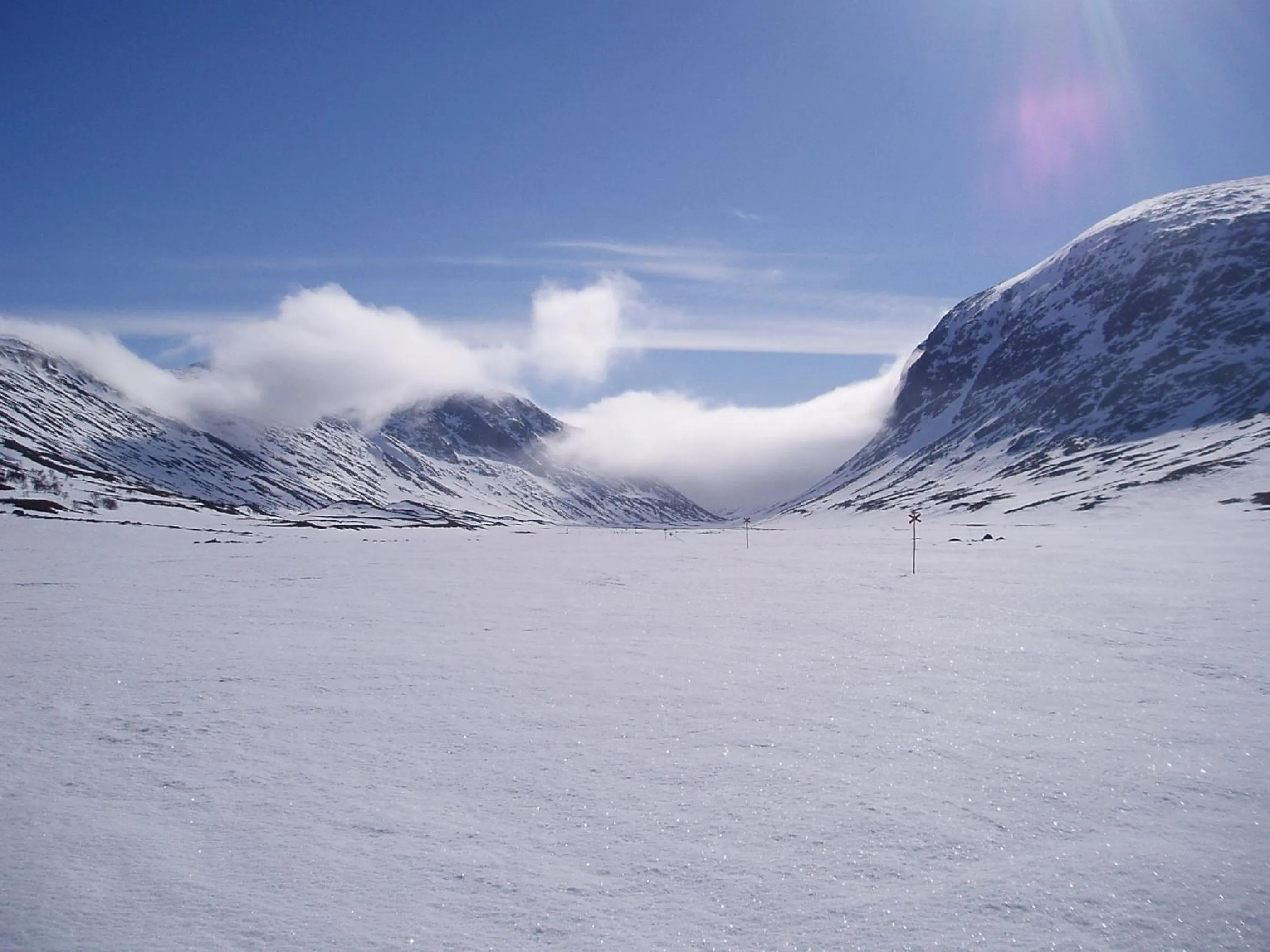 Natural landscape in Vålådalens Fjällstation