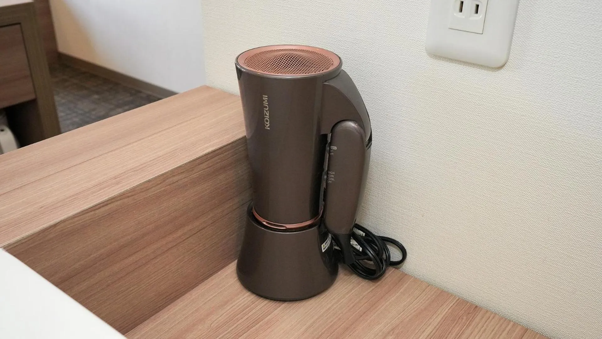 hair dryier in Airport Hotel Kumamoto