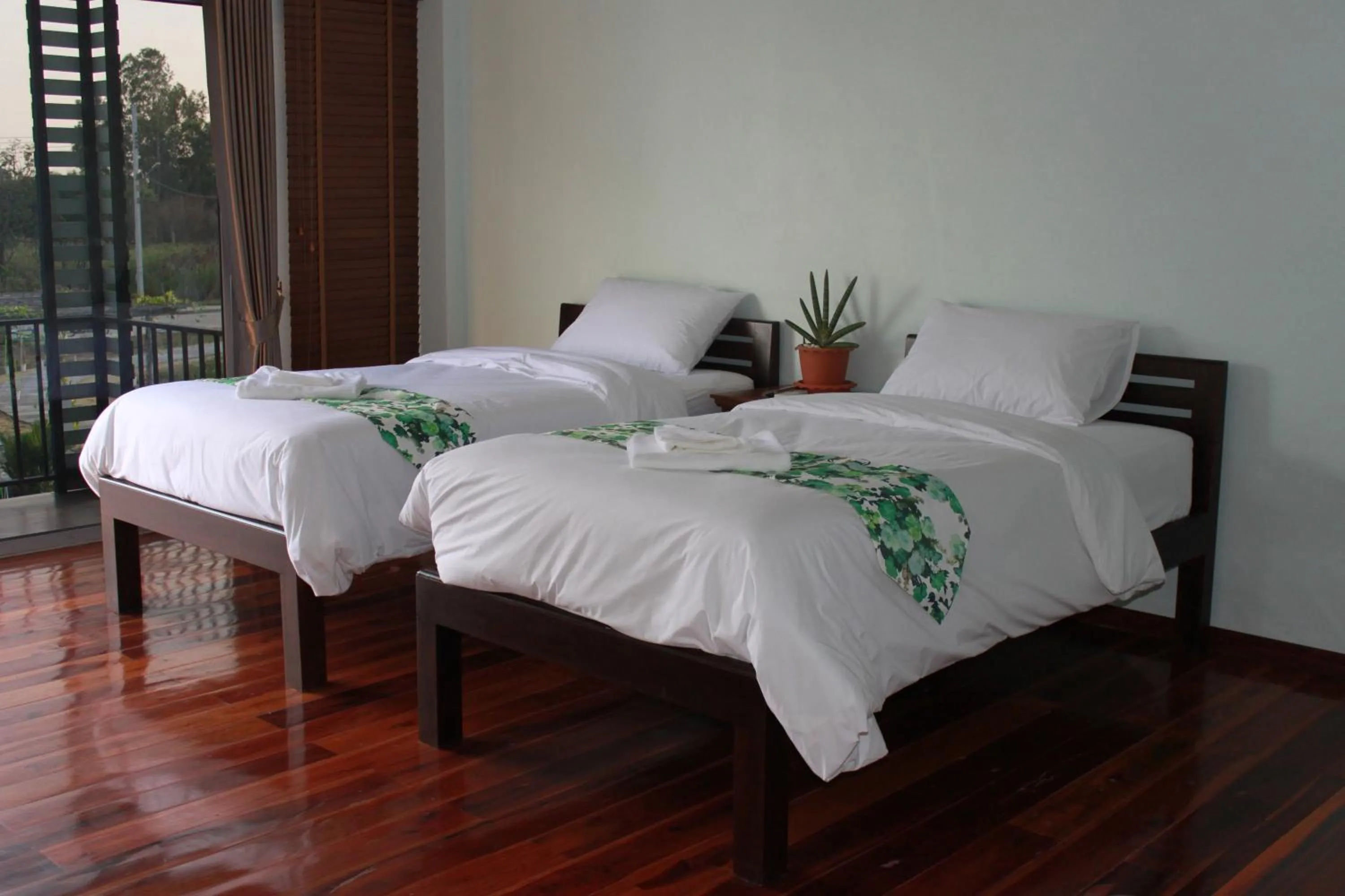 Bed in Menam Resort