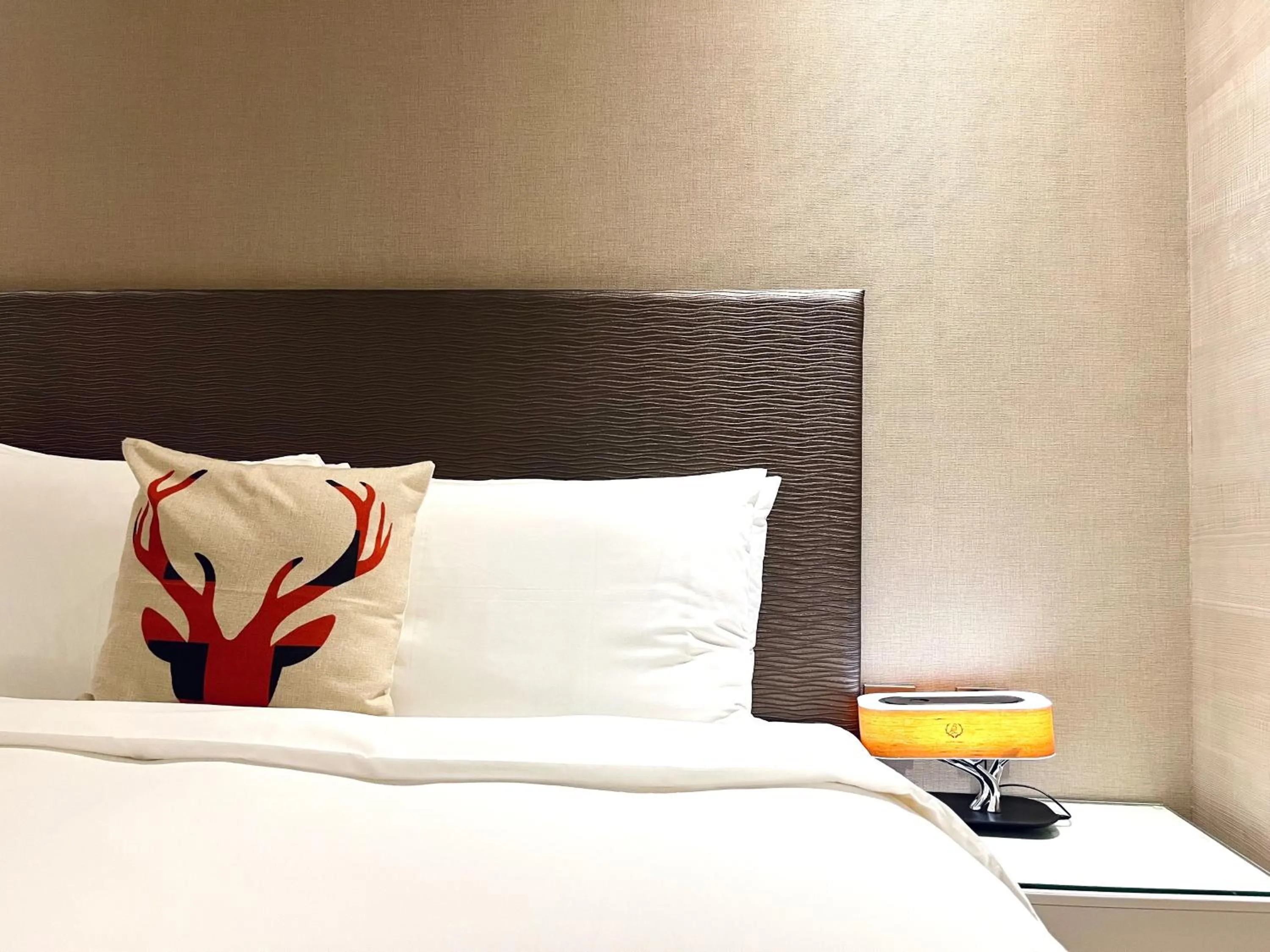 Bed in Vasty Jiaoxi Hotel