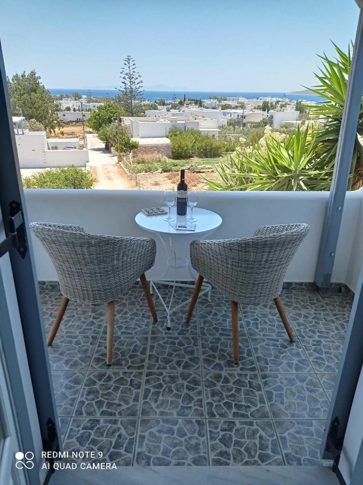 Balcony/Terrace in Anixis Studios Aliki Paros