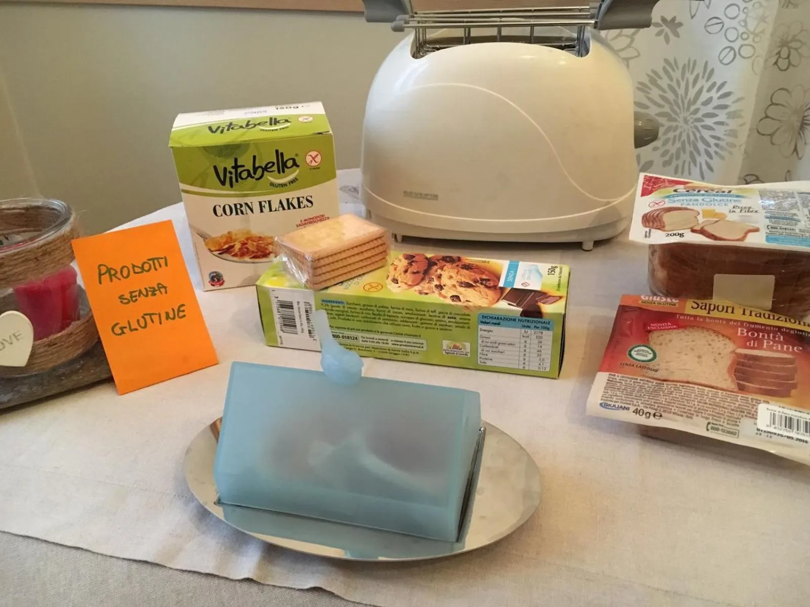 Continental breakfast in Casa Chiara B&B