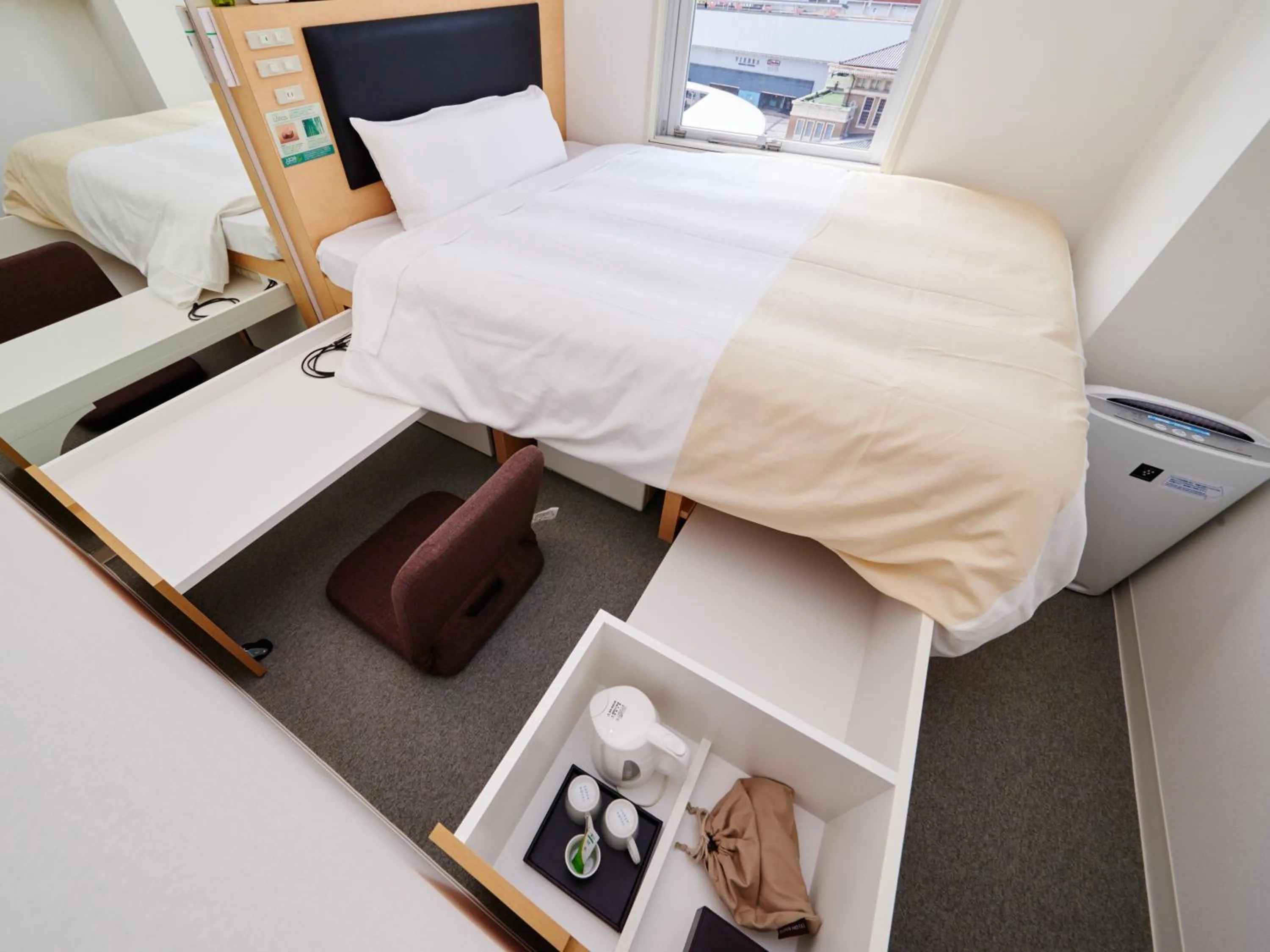 Photo of the whole room, Bed in Super Hotel JR Nara Ekimae Sanjo Dori